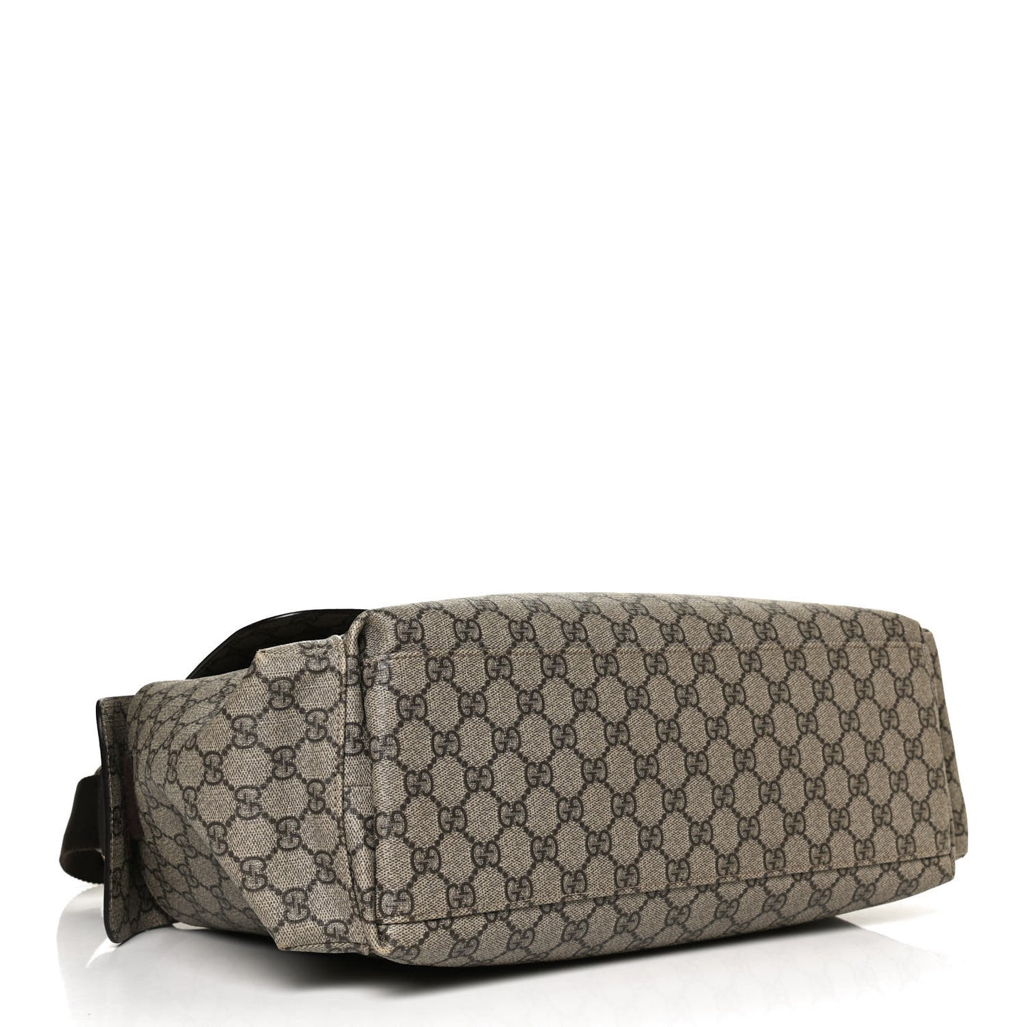 GG Plus Monogram Messenger Diaper Bag Dark Brown