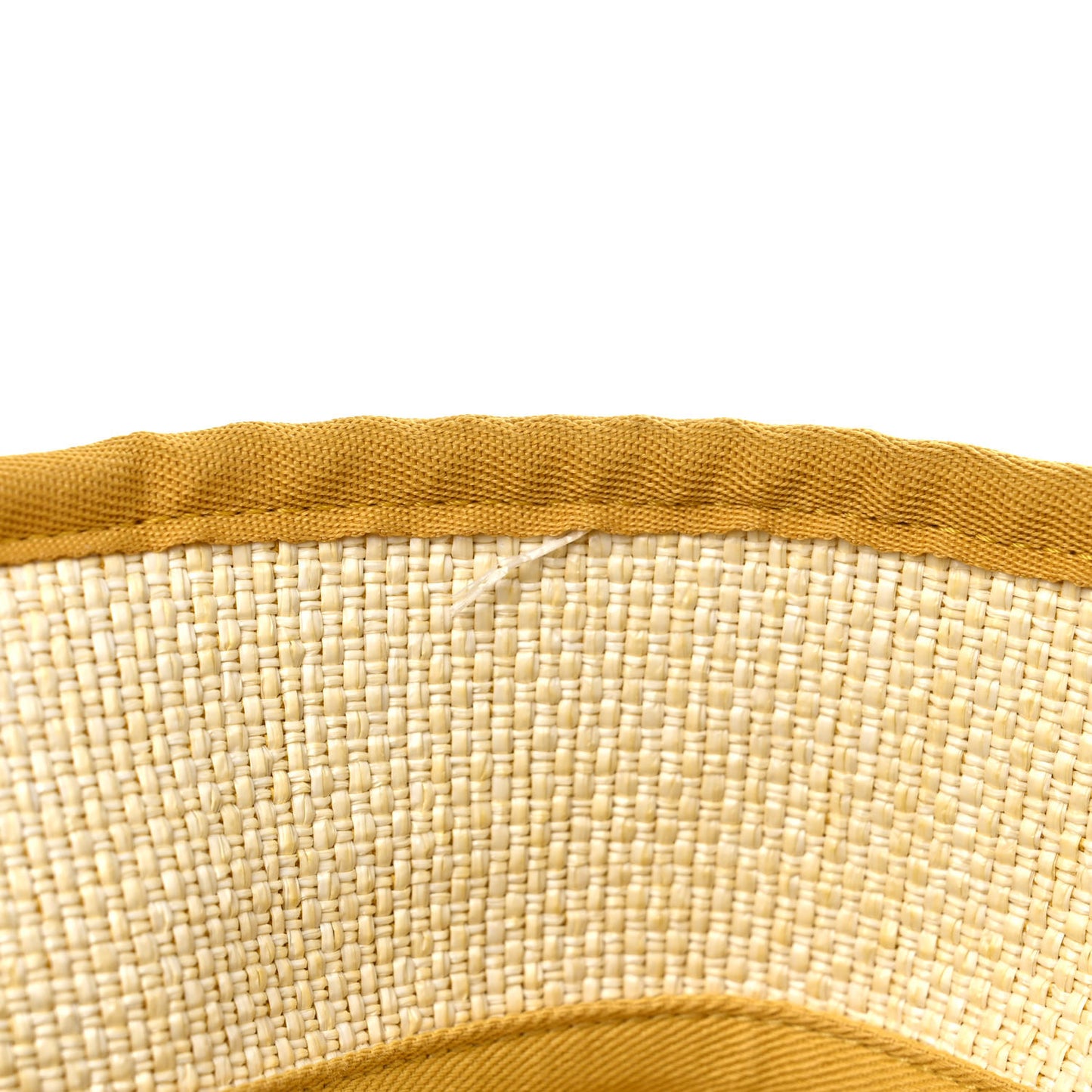 Woven Straw Raffia Medium Deauville Tote Yellow