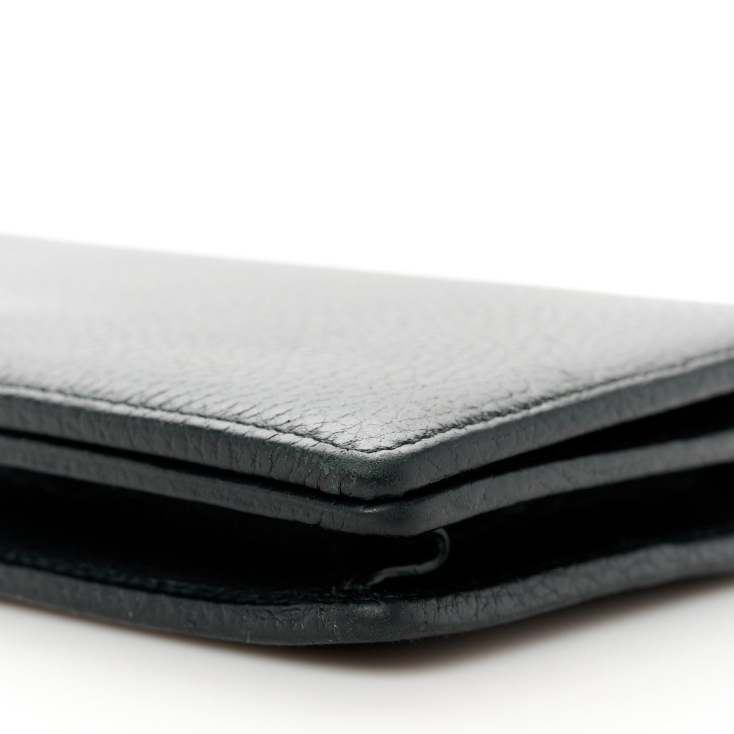 Calfskin Mini GG Marmont Chain Wallet Black
