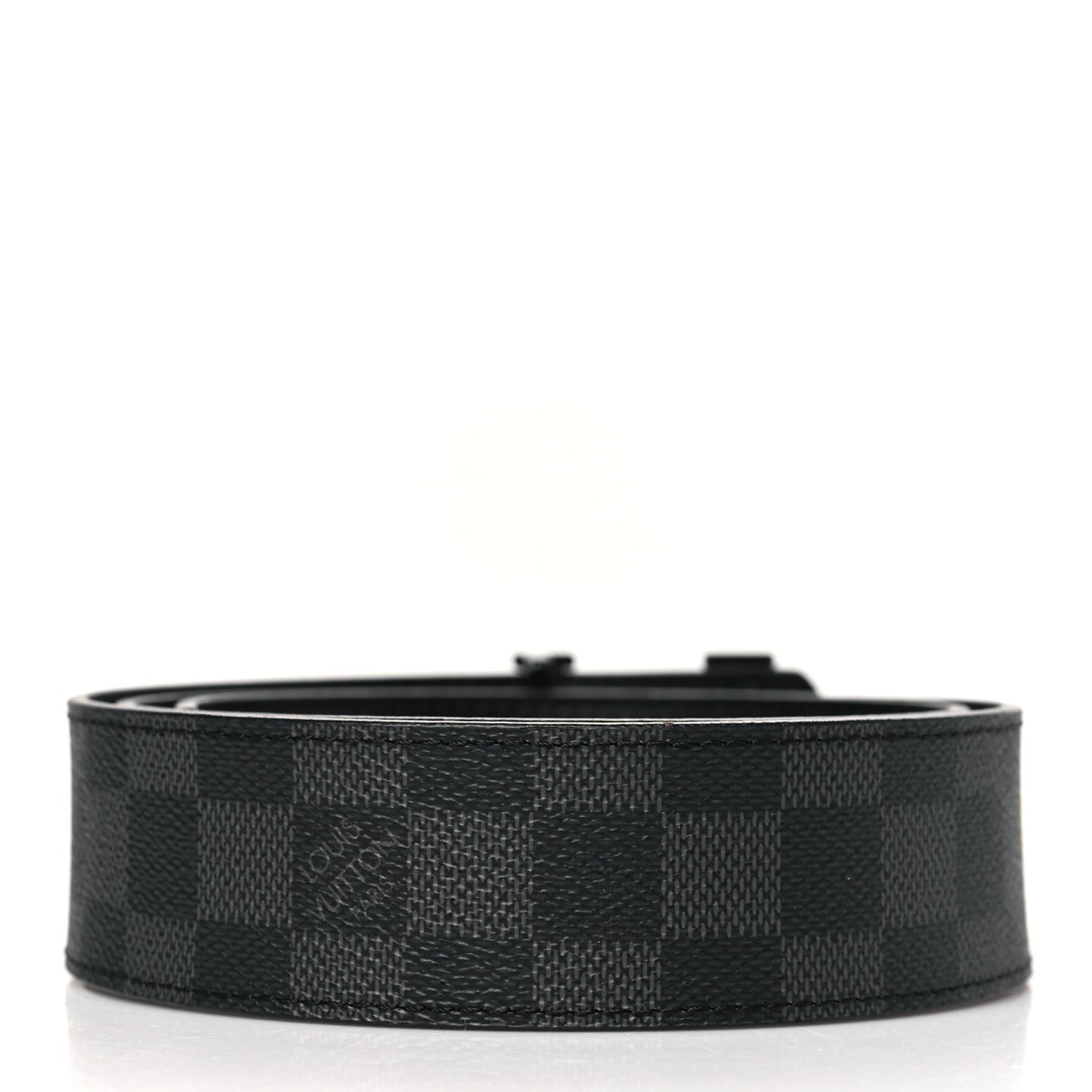 Calfskin Damier Eclipse 40mm LV Initiales Reversible 85 34 Belt