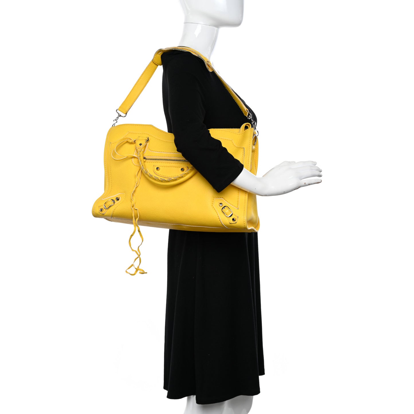 Vibrato Calfskin Classic Silver Hardware City Jaune Soleil