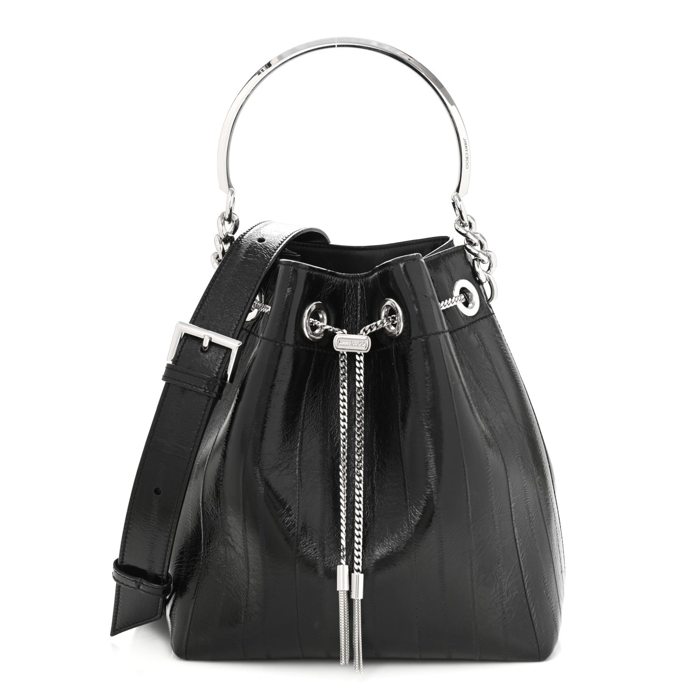 Eelskin Bon Bon Bag Bucket Bag Black