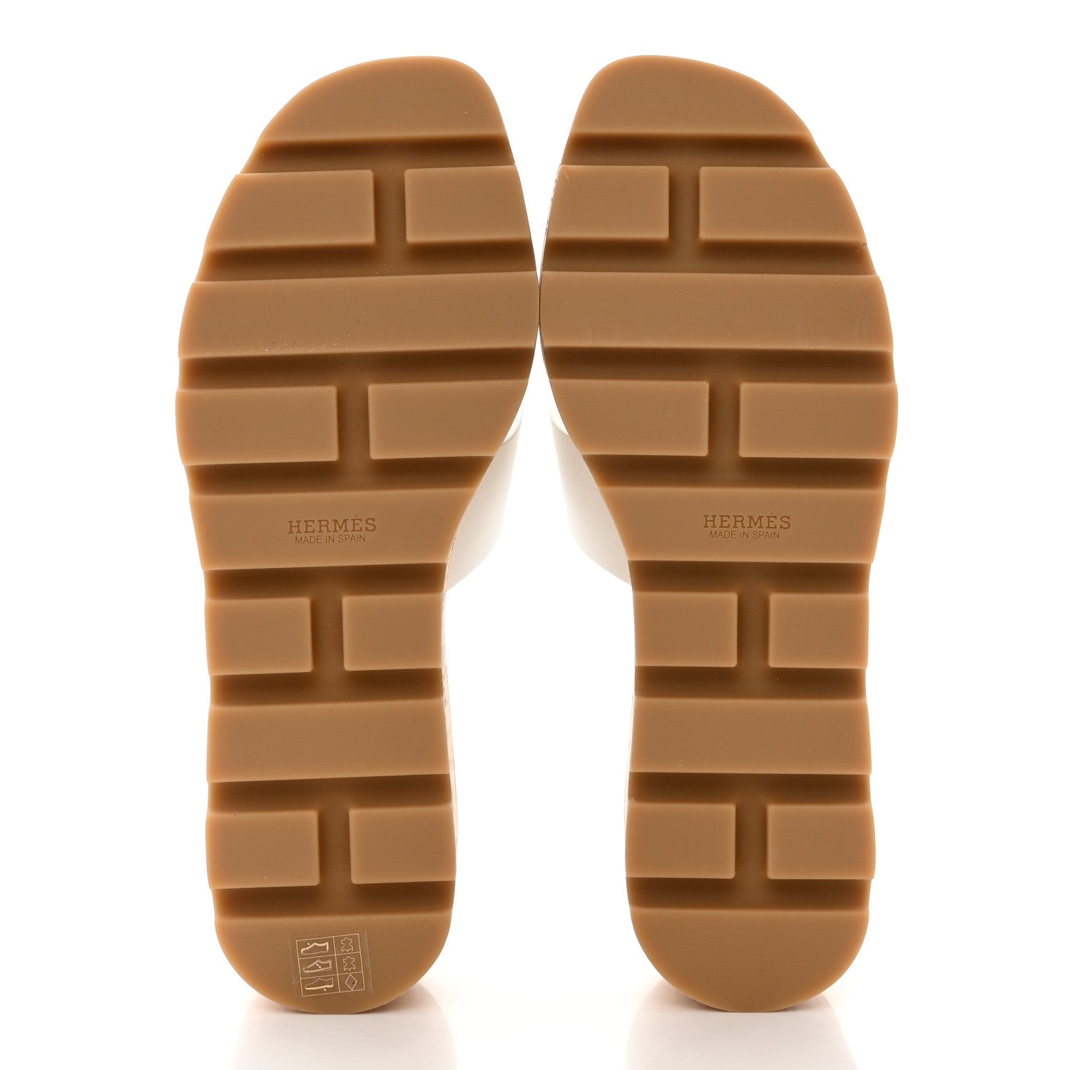 Hermes Calfskin Cork Eze 30 Sandals 36 White 5 of 9