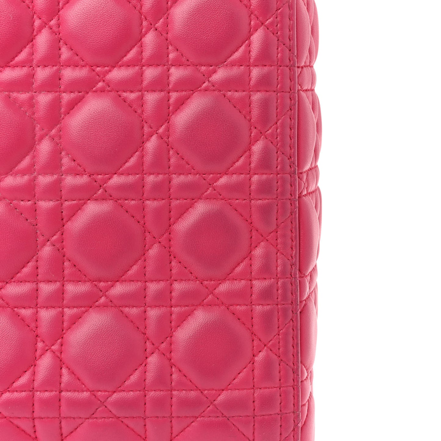 Lambskin Cannage Large Lady Dior Pink