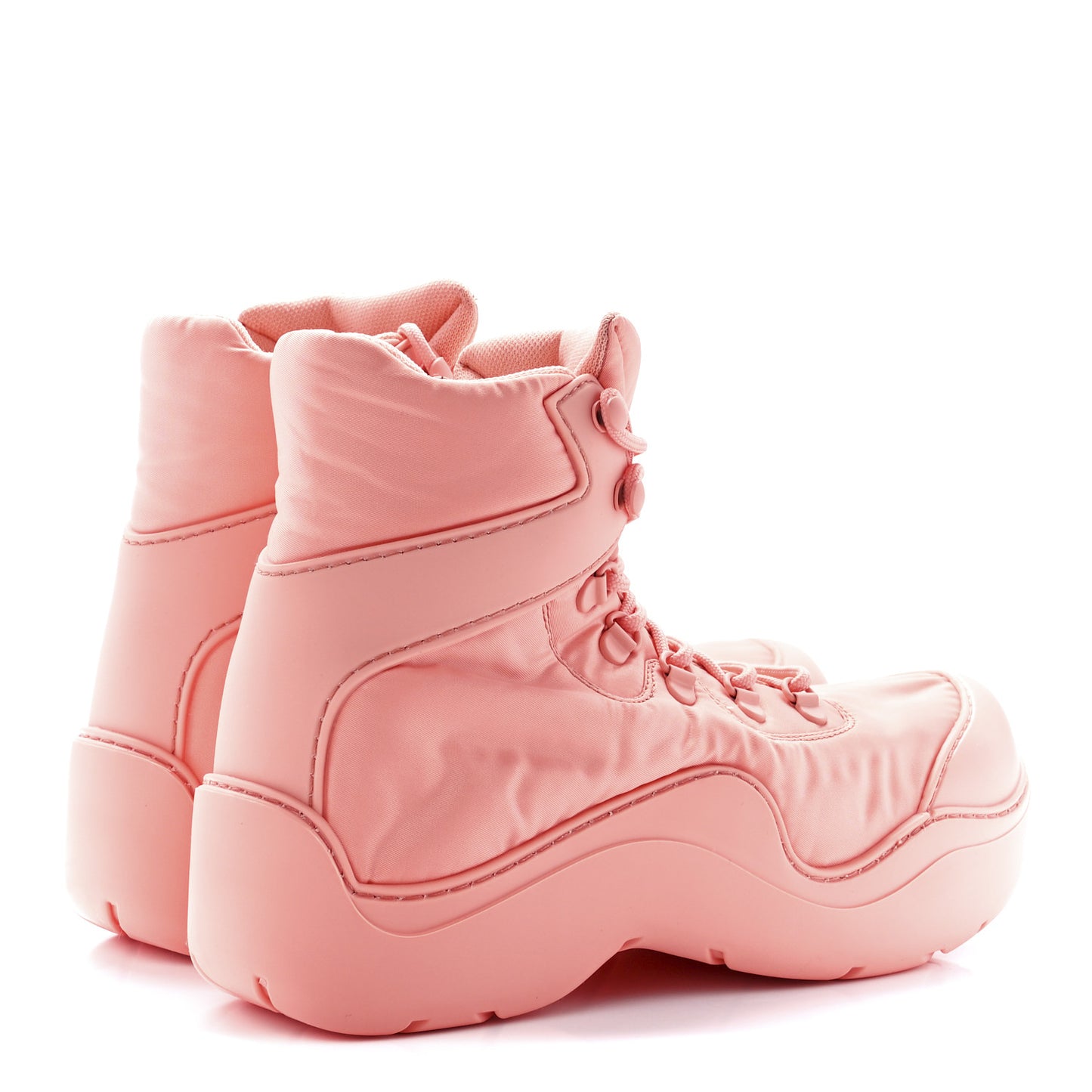 Technical Fabric Rubber Puddle Bomber Boots 39 Flamingo