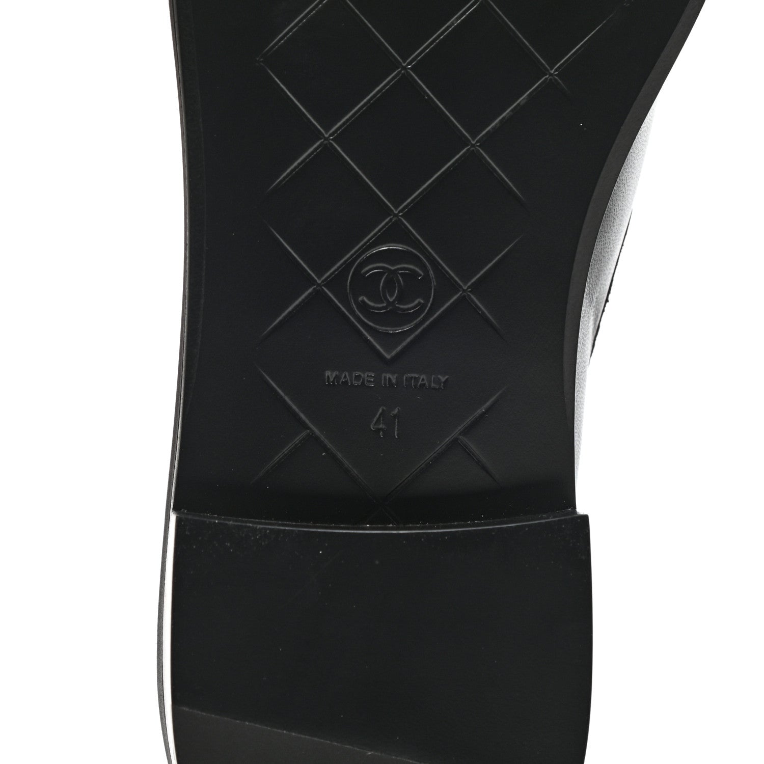 Chanel Lambskin Quilted CC Turnlock Loafers 41 Black 6 of 9