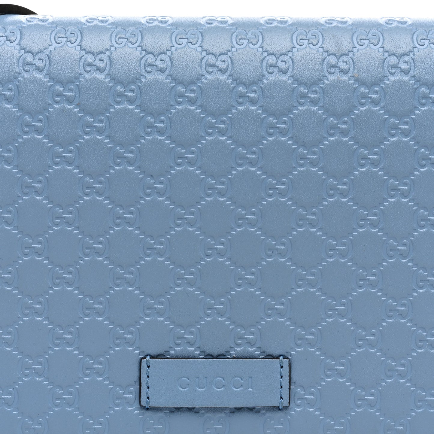 Microguccissima Crossbody Wallet Mineral Blue