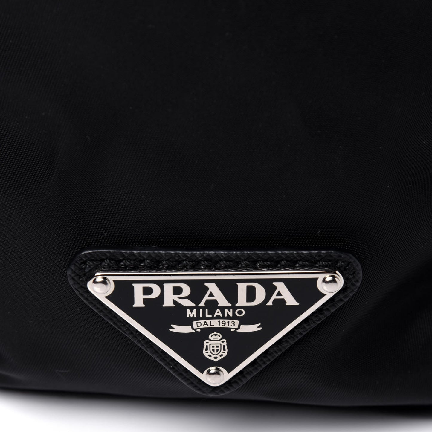 Nylon New Vela Studded Backpack Black