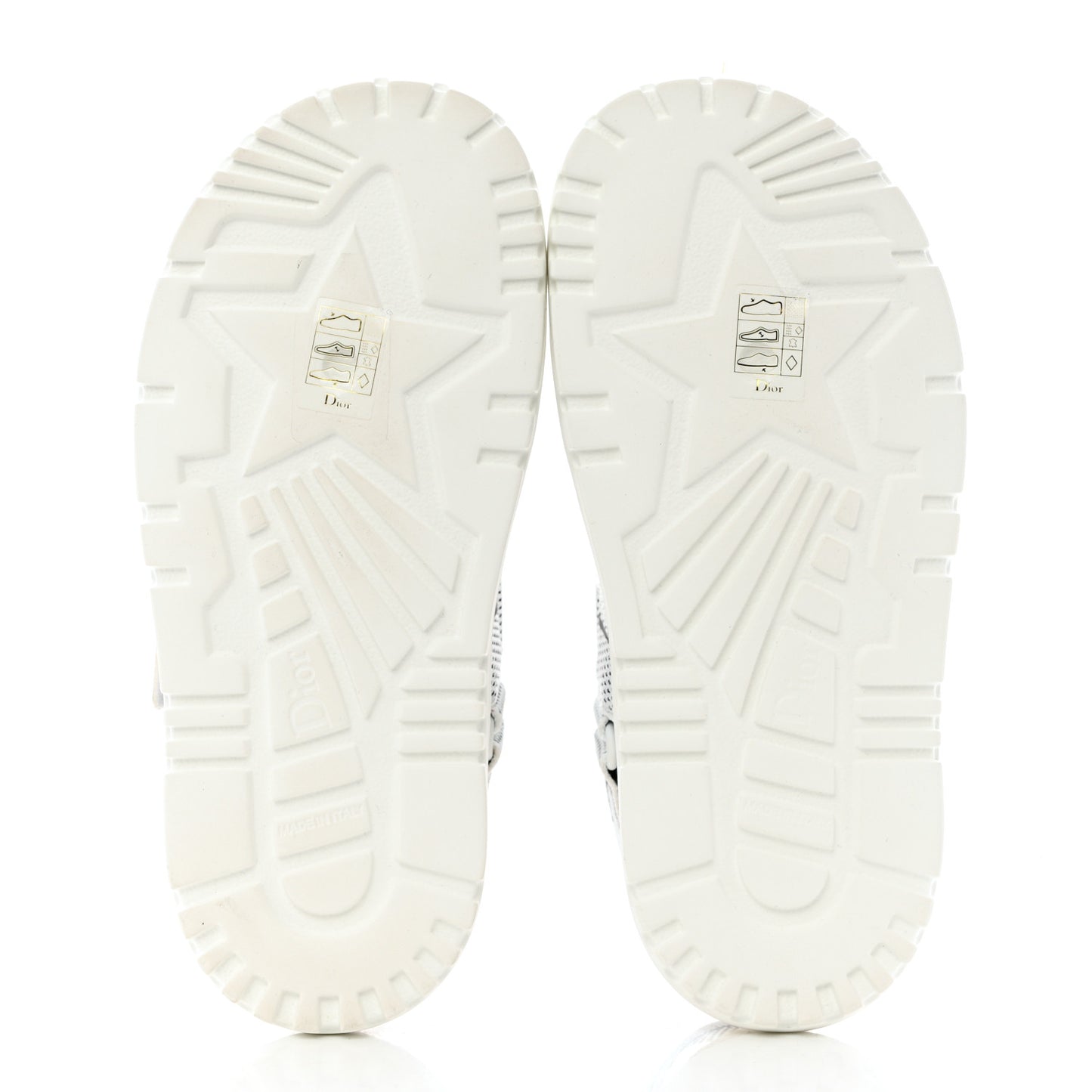 Technical Knit Jute Dioract 10mm Sandals 36 White Black
