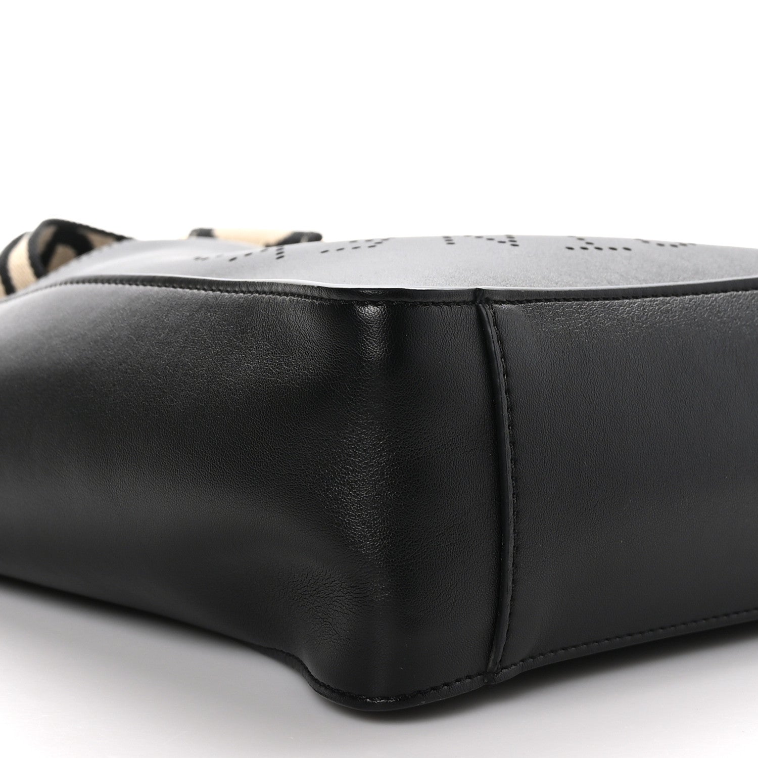 Stella McCartney STELLA MCCARTNEY Eco Alter Nappa Perforated Logo Mini Crossbody Black 7 of 9