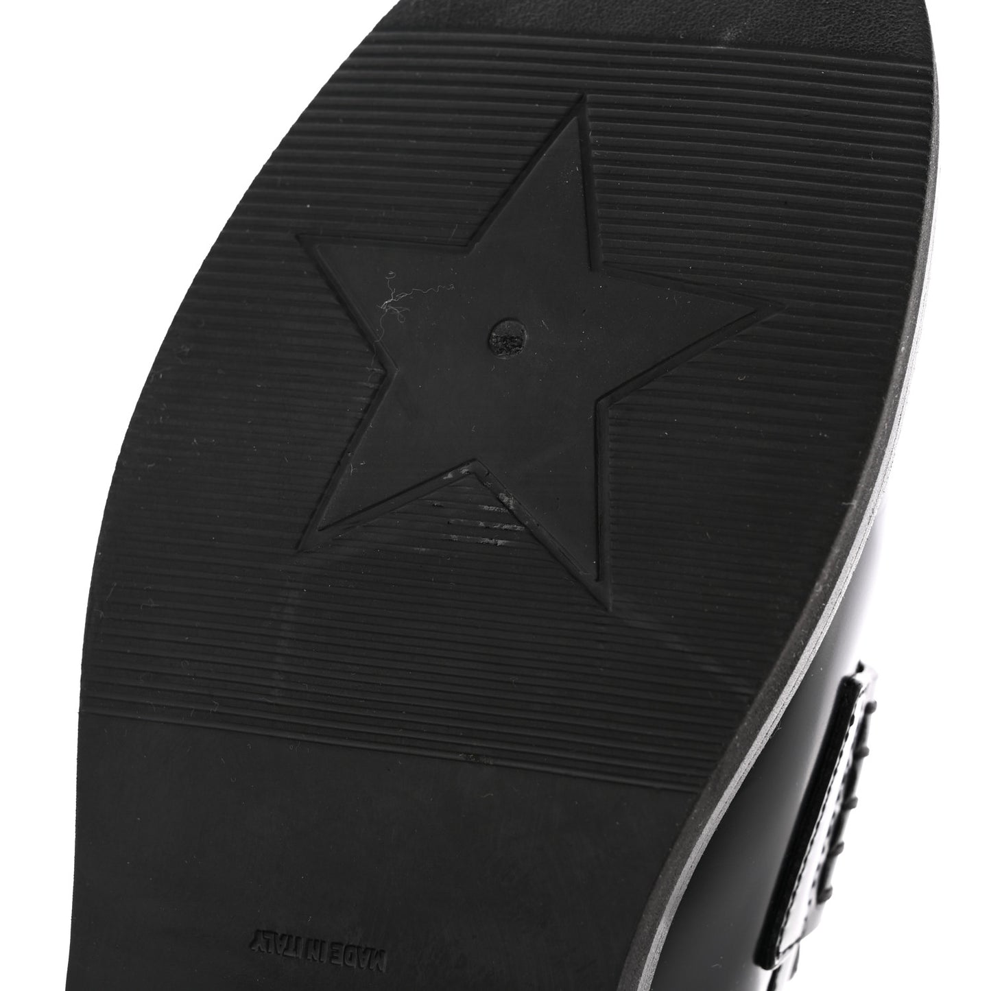 Brushed Calfskin Boy Loafers 35.5 Black White