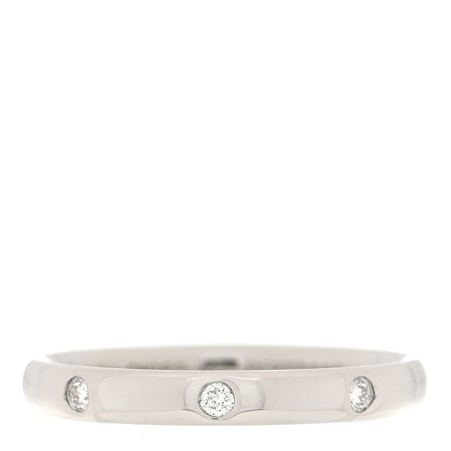 Platinum Diamond Tendrement Etoiles Wedding Band Ring 50 5.25