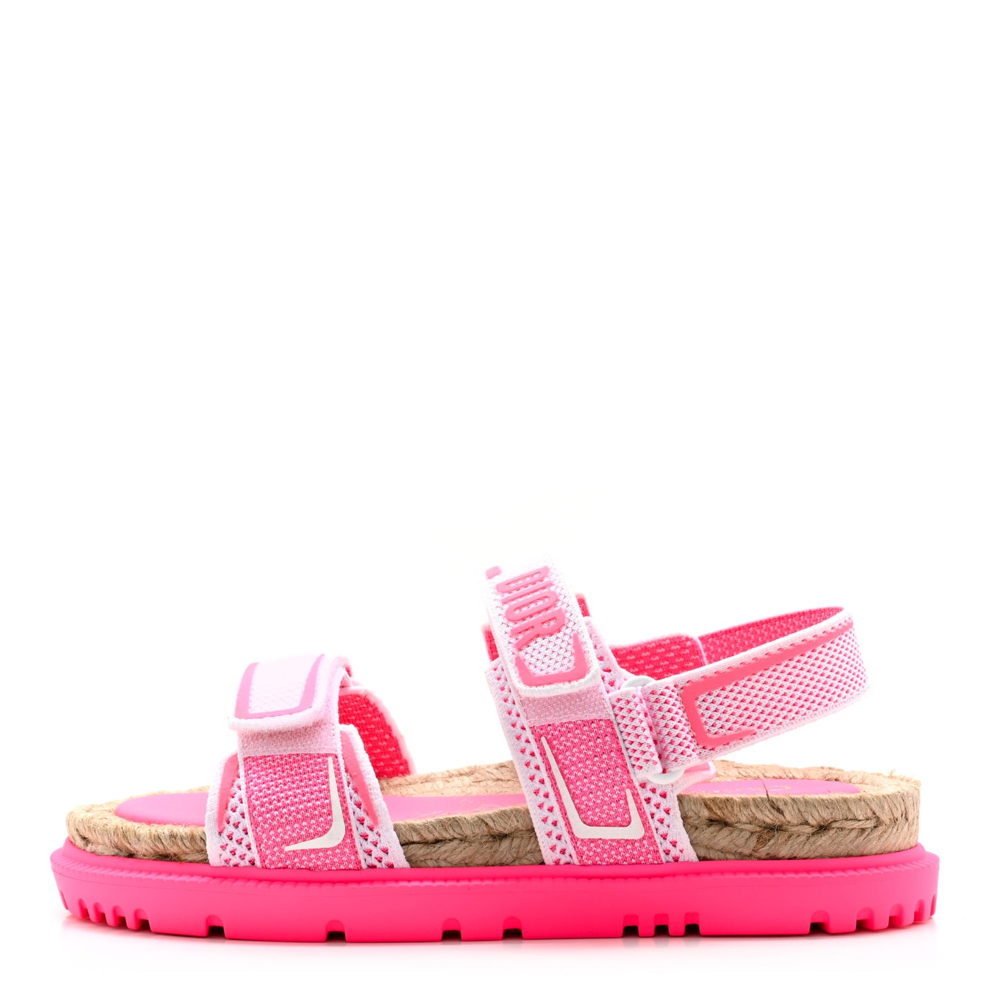 Technical Knit Jute Dioract 10mm Sandals 37.5 White Fuchsia