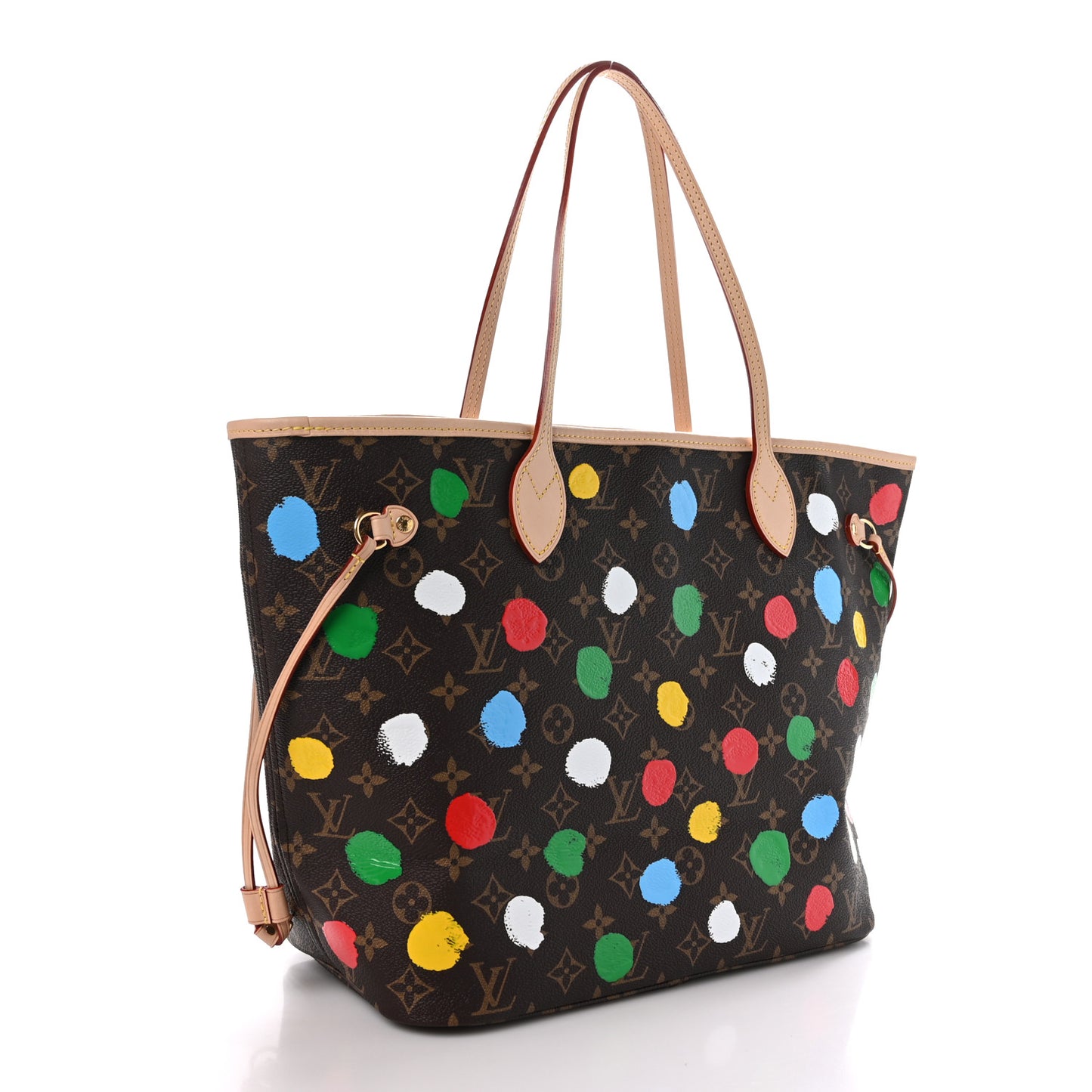 LV X YK Monogram Dots Neverfull MM