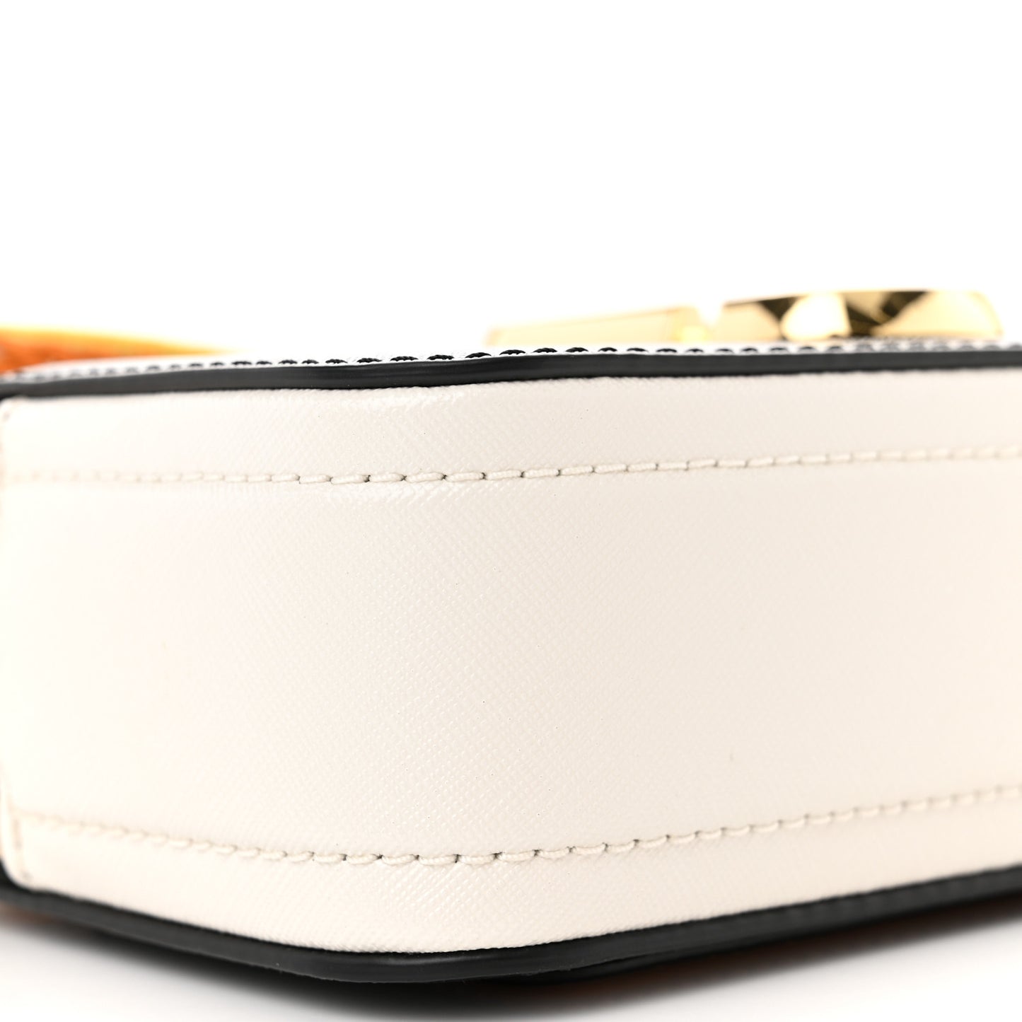 Saffiano Small Snapshot Camera Bag Black Honey Ginger