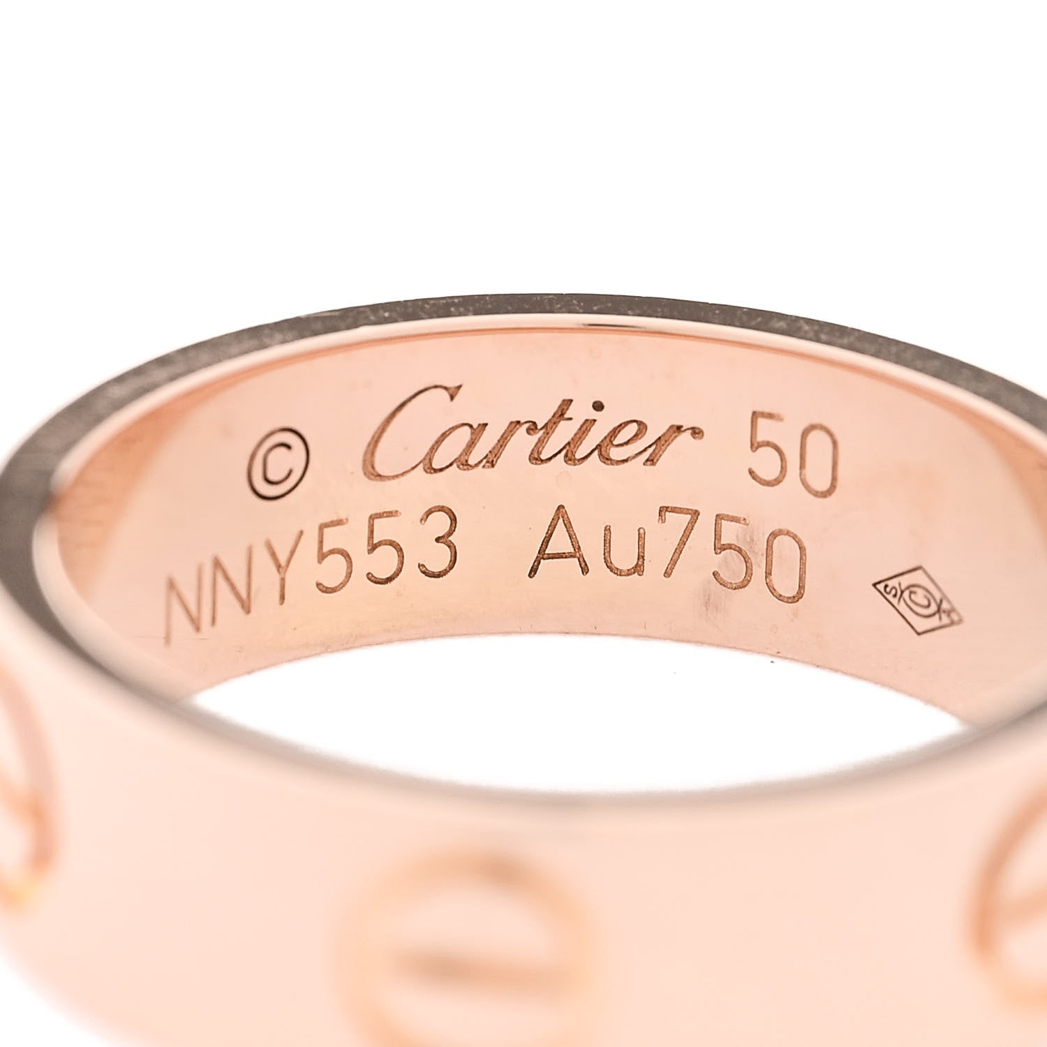 Cartier 18K Pink Gold 5.5mm LOVE Ring 50 5.25 4 of 4