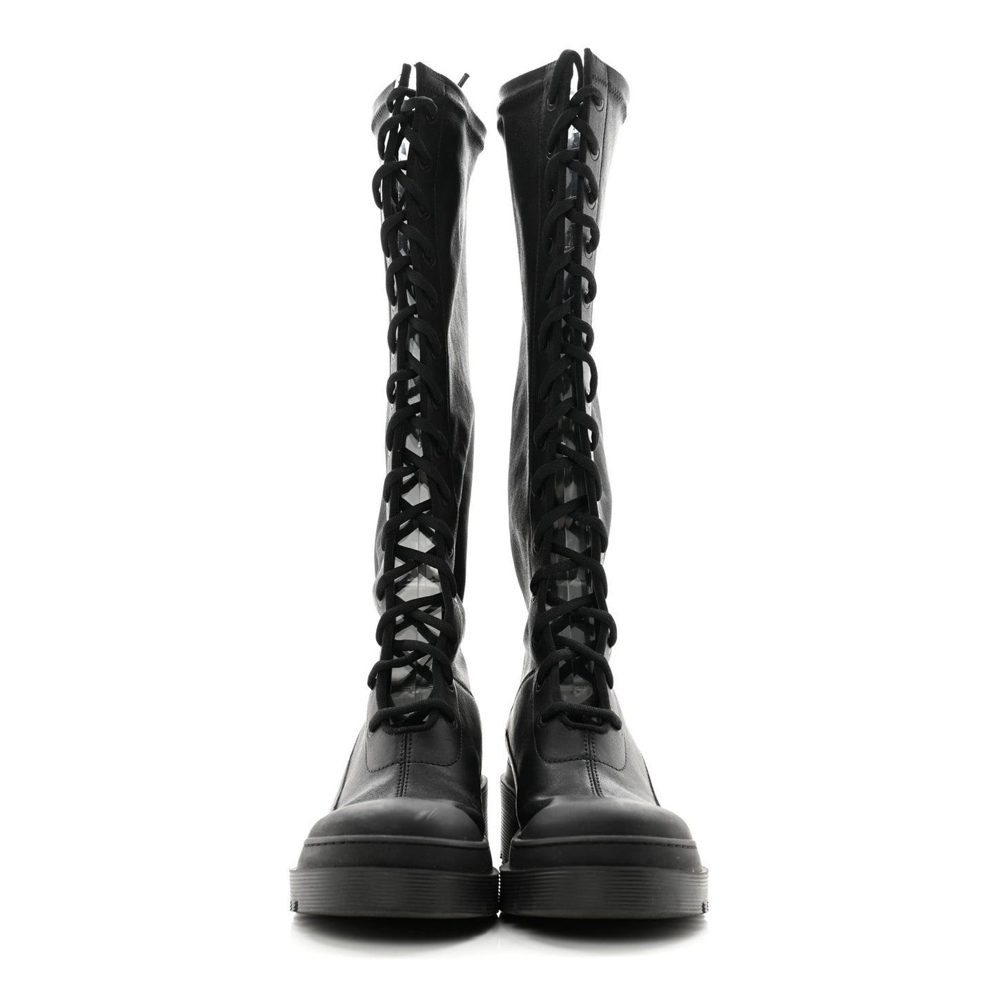 Nappa Stretch Dior Arcade High Boots 36 Black