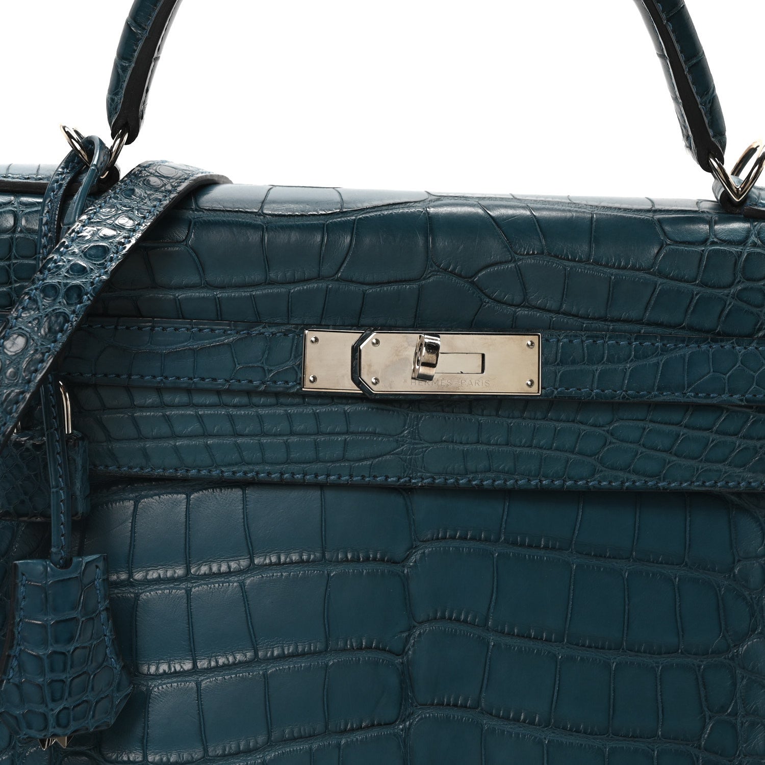 Hermes Matte Alligator Kelly Retourne 32 Colvert 7 of 9