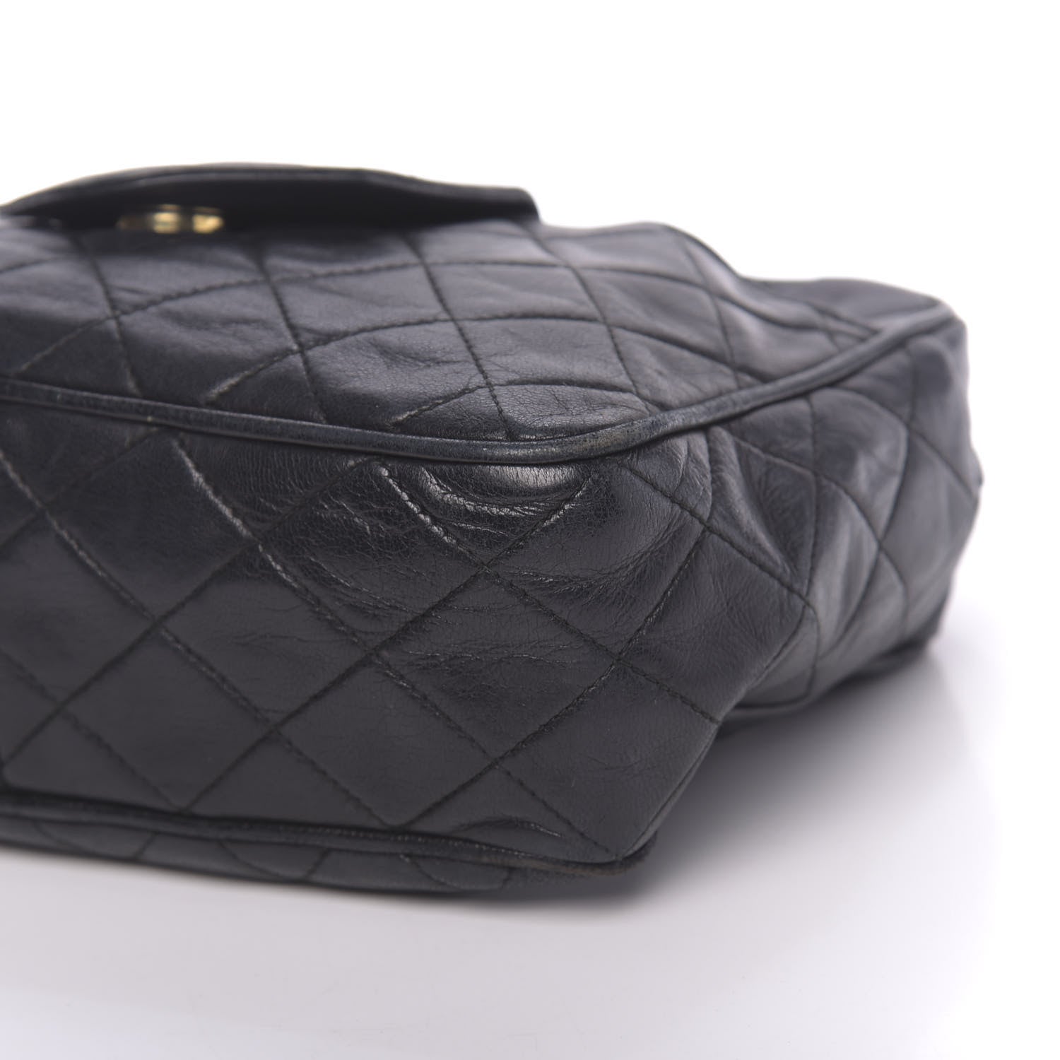 Chanel Lambskin Quilted CC Tassel Camera Bag Navy Blue 11 of 12