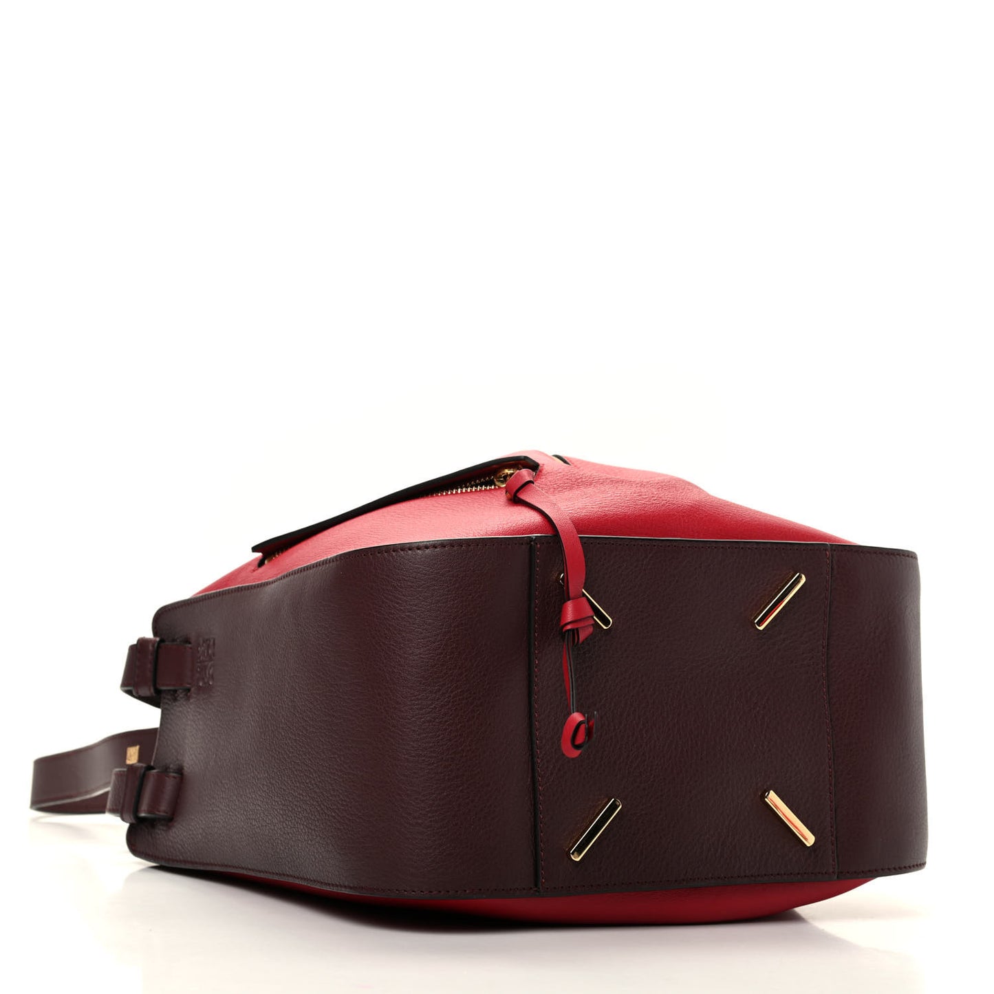 Calfskin Small Hammock Shoulder Bag Maroon Oxblood