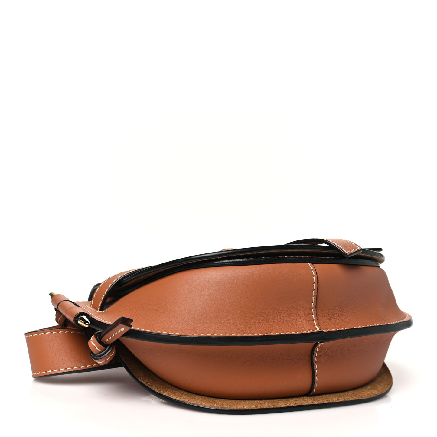 Calfskin Mini Gate Crossbody Bag Rust
