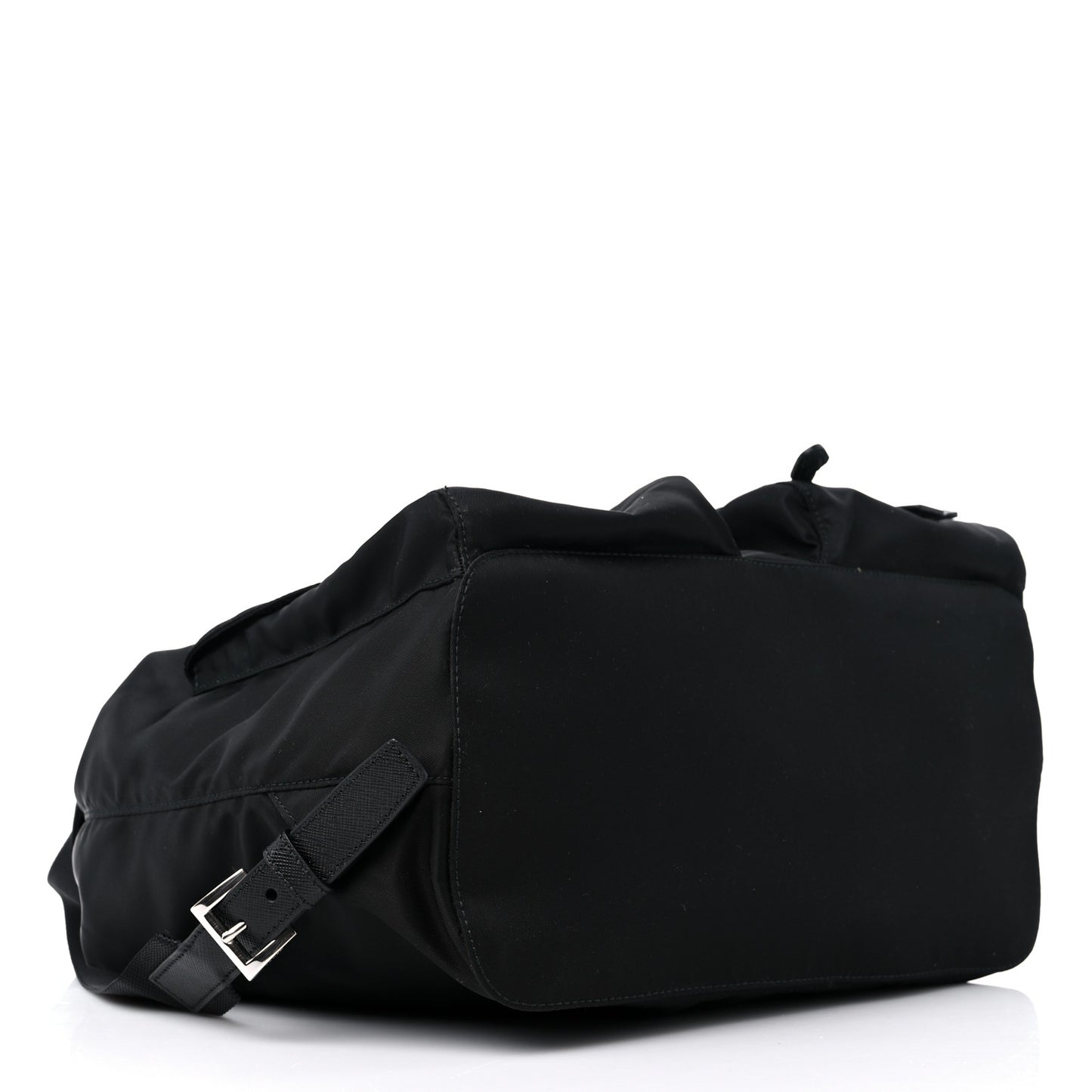 Tessuto Nylon Saffiano Medium Backpack Black