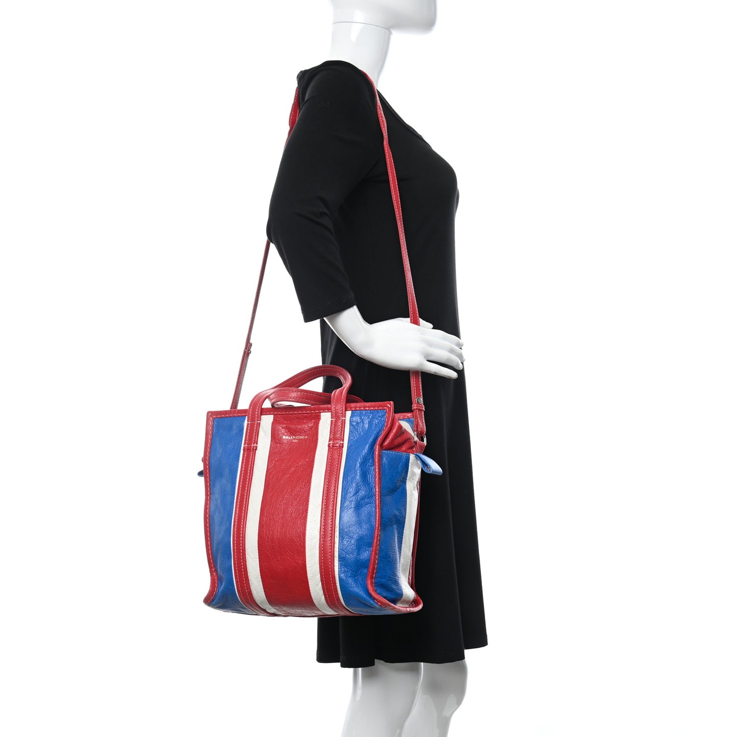 Agneau Arena Multicolore S Bazar Shopper Tote Bleu White Rouge