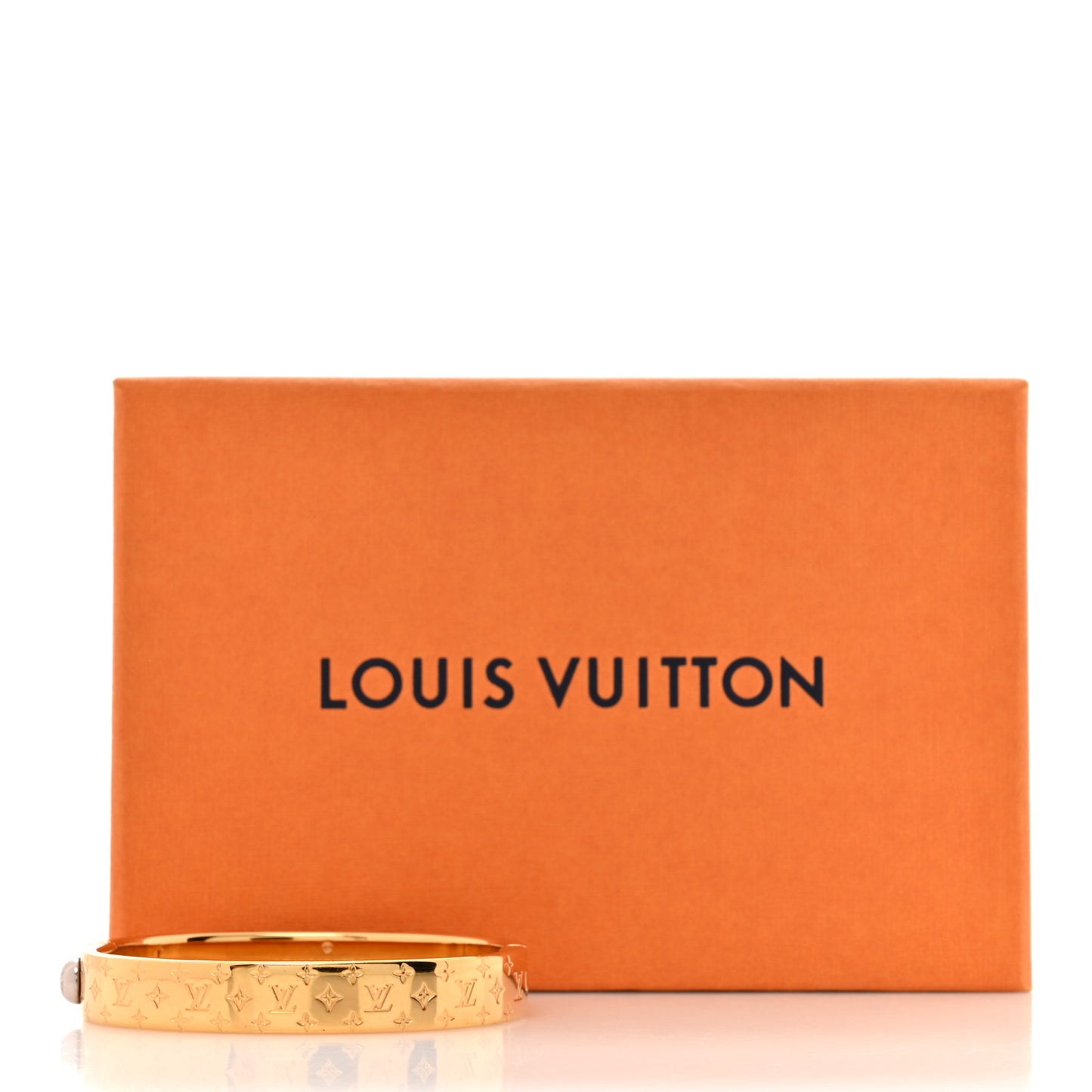 Brass Monogram Nanogram Cuff S Gold