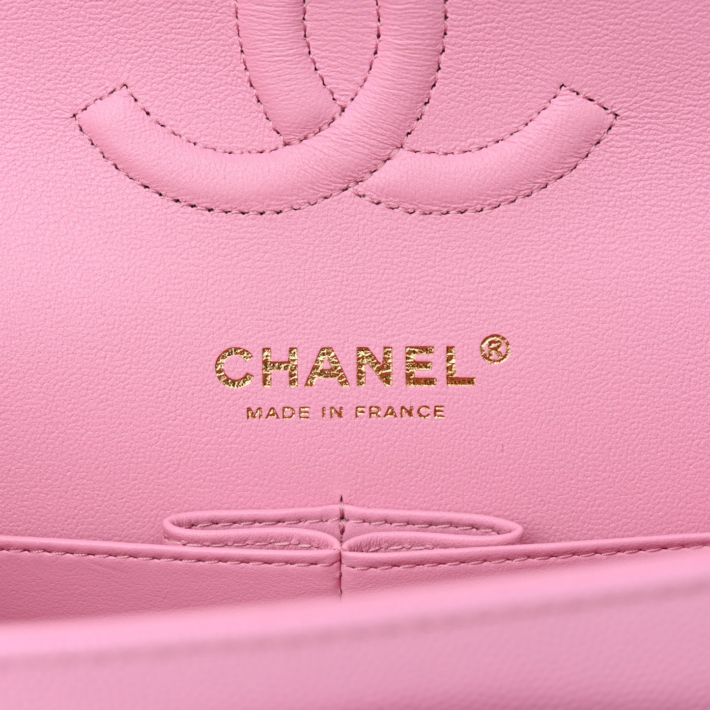 Caviar Quilted Medium Double Flap Lilac