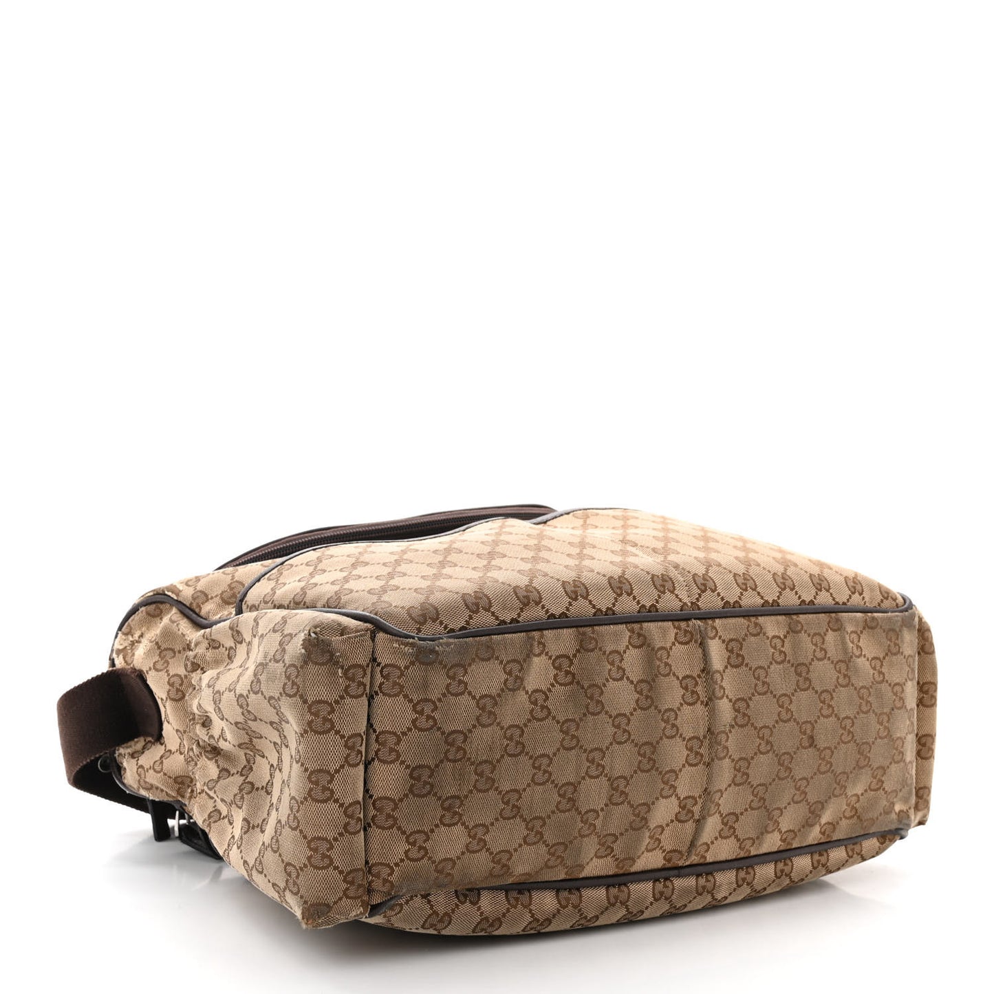 Monogram Natural Pigskin Large Diaper Bag Beige Ebony Cocoa Dark Chocolate