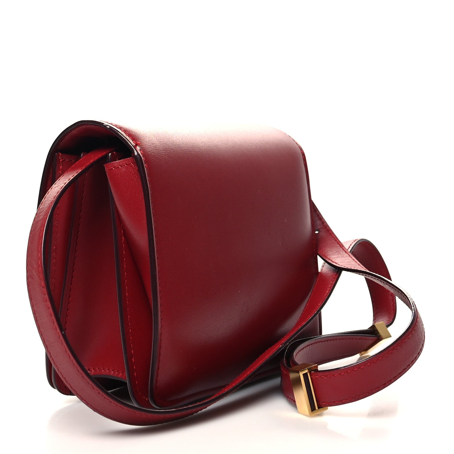 Celine Smooth Calfskin Small Classic Box Flap Bag Red 3 of 11