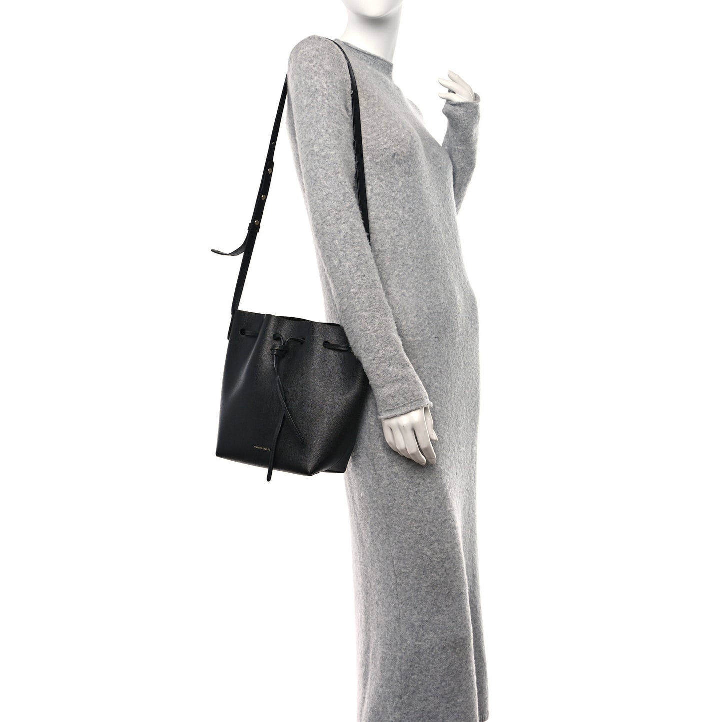 Saffiano Mini Bucket Bag Black