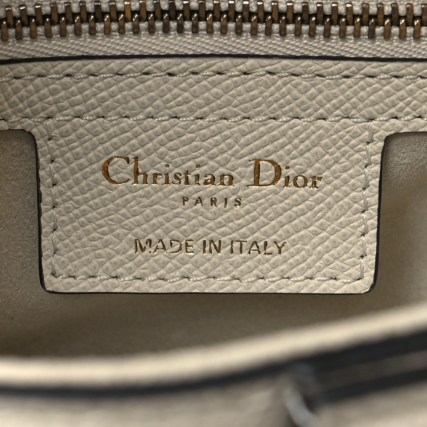 Grained Calfskin Saddle Bag With Strap Latte