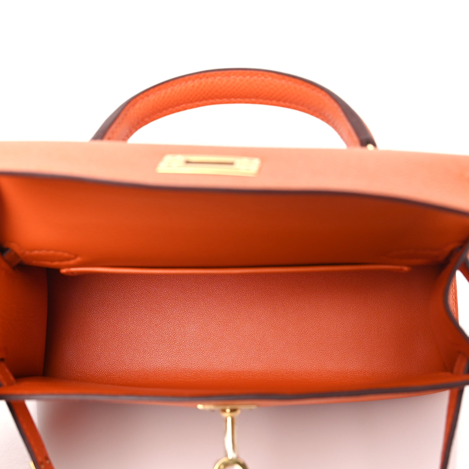 Hermes Epsom Mini Kelly Sellier 20 Orange 17 of 25