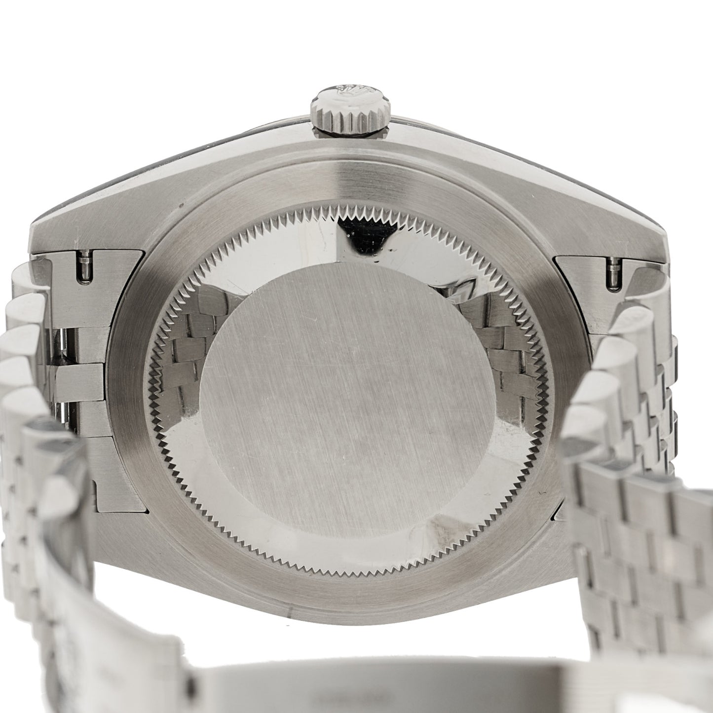 Stainless Steel 18K White Gold Diamond 41mm Oyster Perpetual Datejust Watch Black 126334