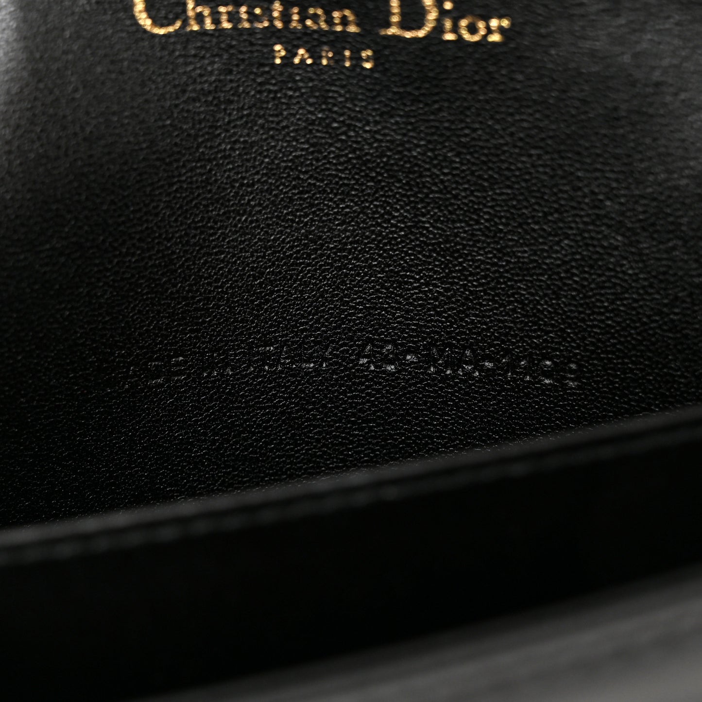 Lambskin Cannage Lady Dior Pouch Black
