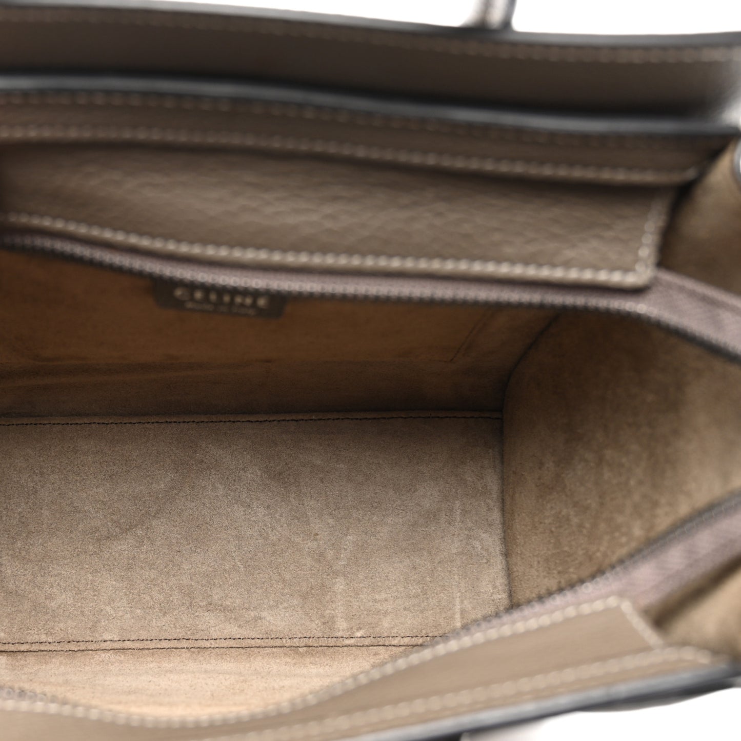 Drummed Calfskin Nano Luggage Souris