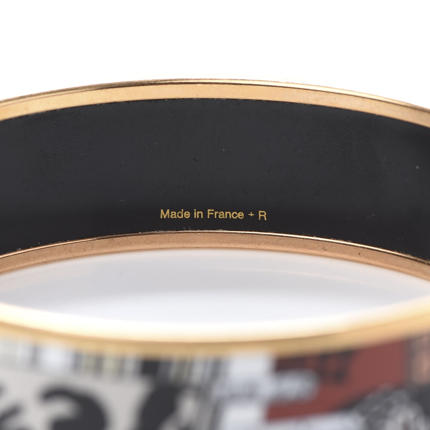 Hermes Enamel Printed Wide Bracelet 70 5 of 6