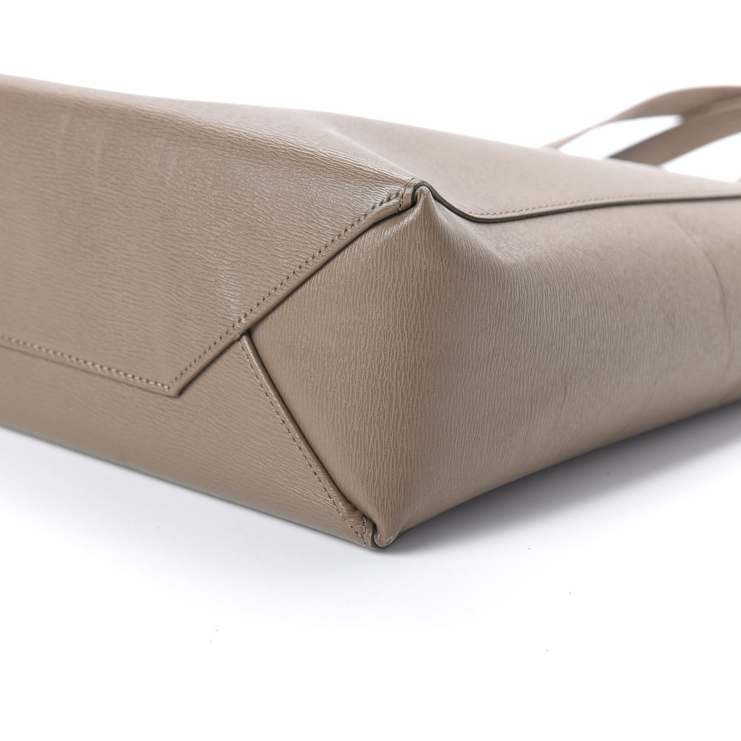 Liege Calfskin Small Vertical Cabas Taupe