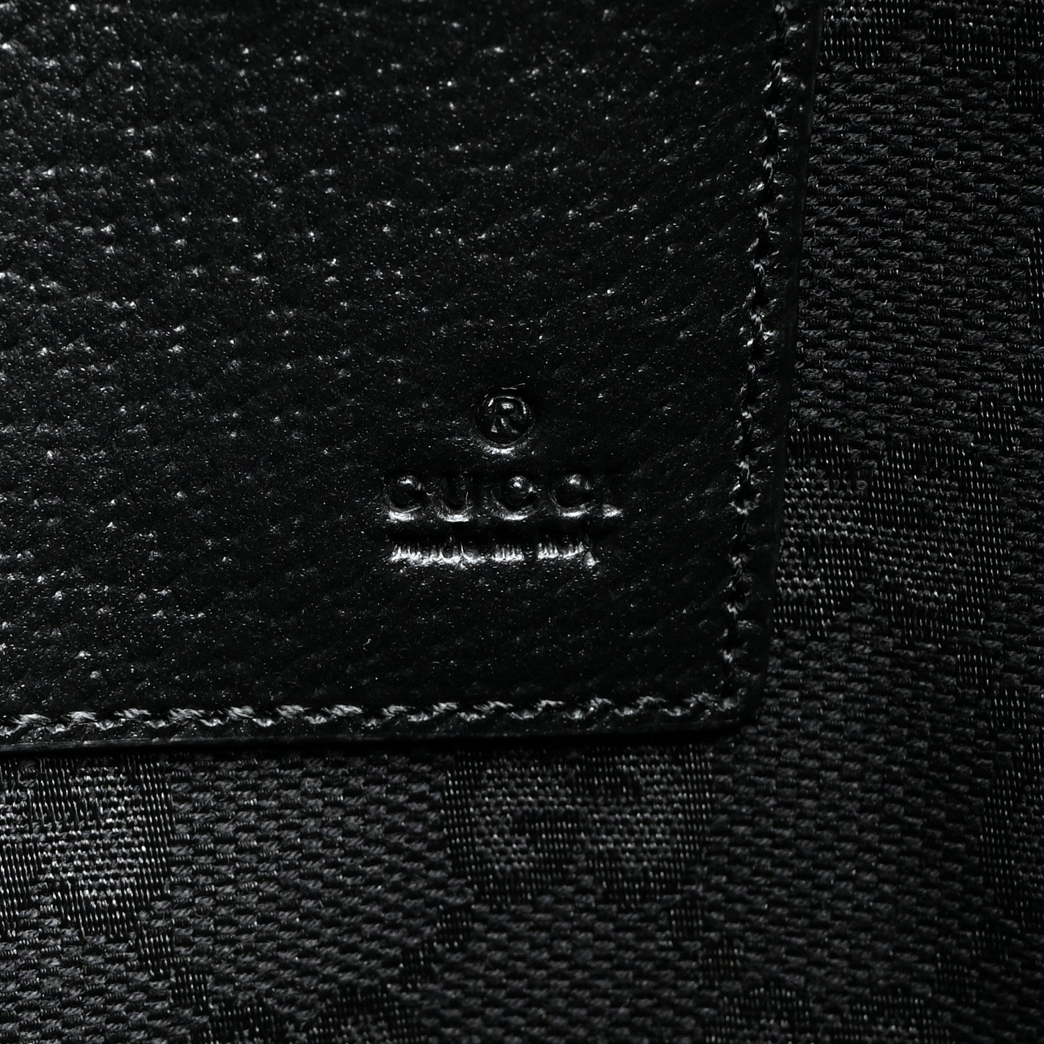 Gucci Calfskin Horsebit 1955 Wristlet Pouch Black 6 of 7