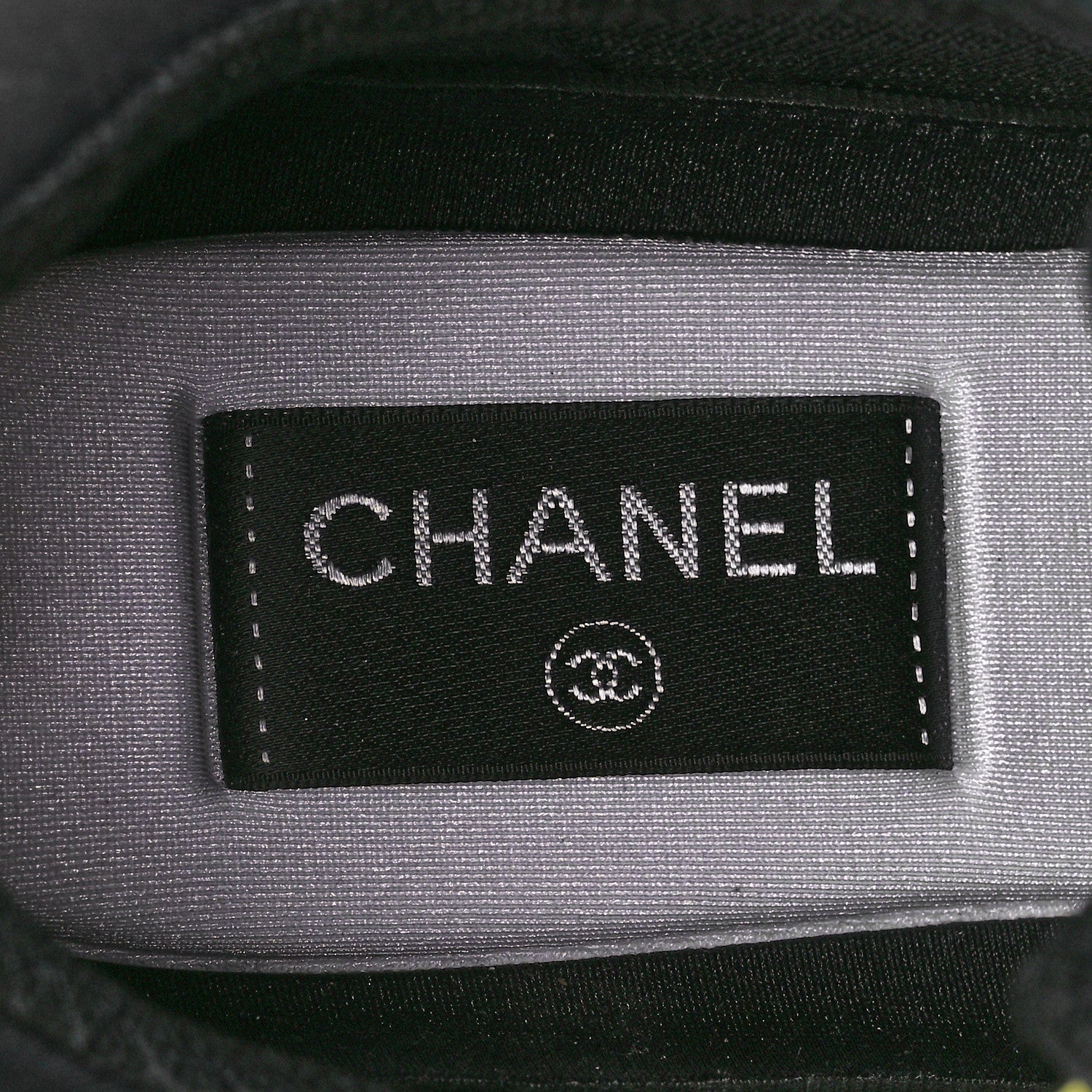 Chanel Lycra Fabric CC Sneakers 40 Yellow 7 of 9