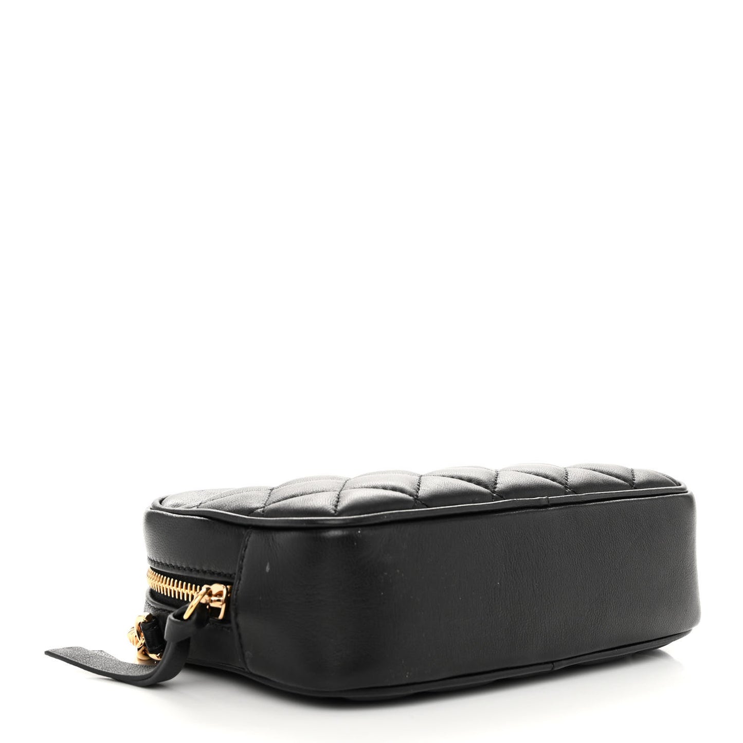 Nappa Quilted La Medusa Camera Bag Black