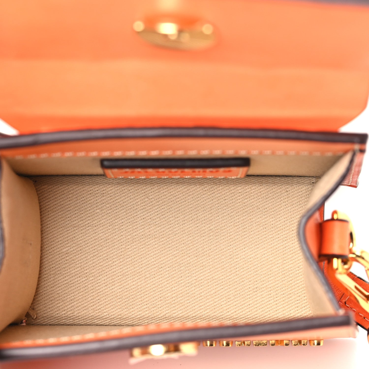 Jacquemus Smooth Calfskin Le Chiquito Orange 5 of 10