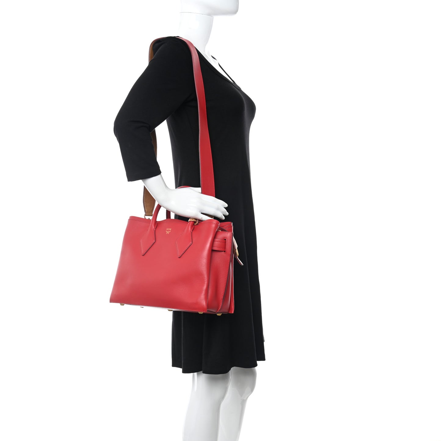 Calfskin Medium Neo Park Avenue Milla Tote Ruby Red