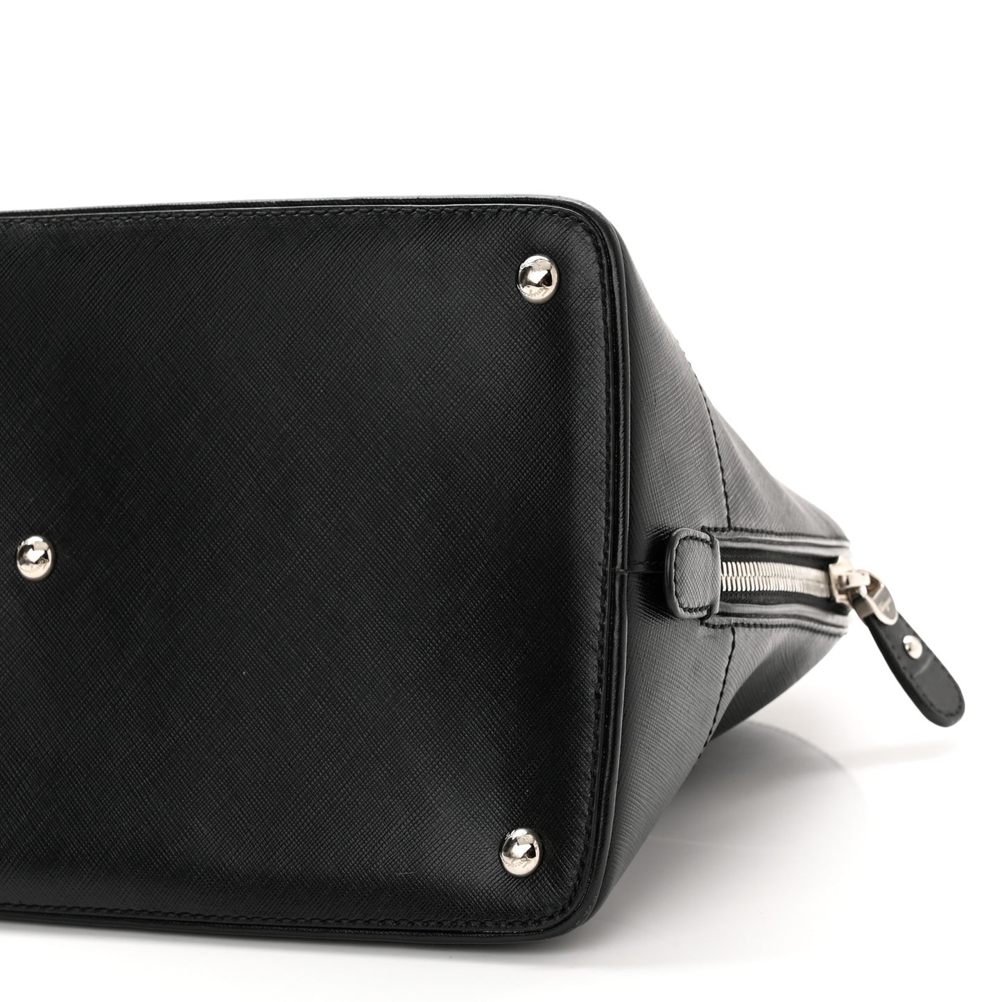 Hammered Calfskin Darina Convertible Satchel Black