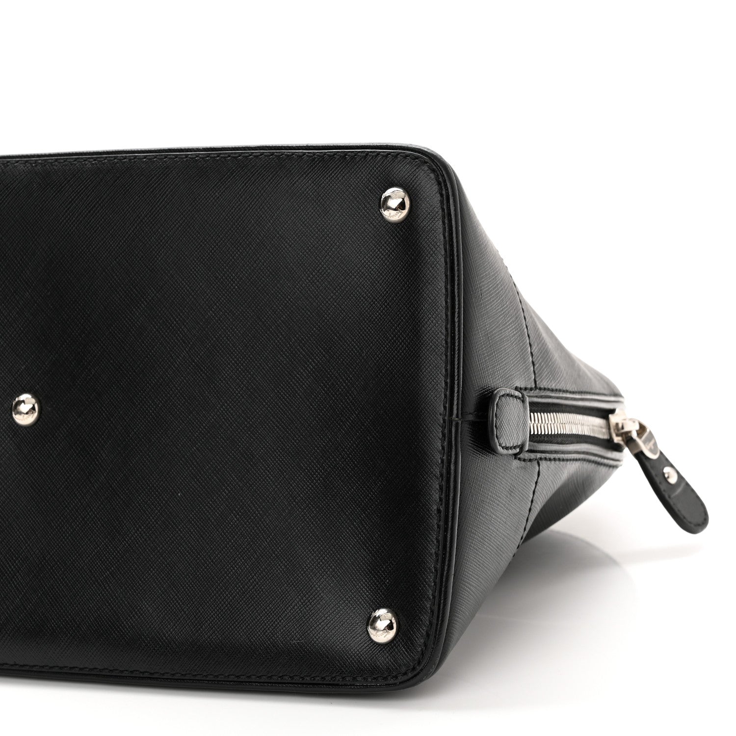 Salvatore Ferragamo Hammered Calfskin Darina Convertible Satchel Black 9 of 9