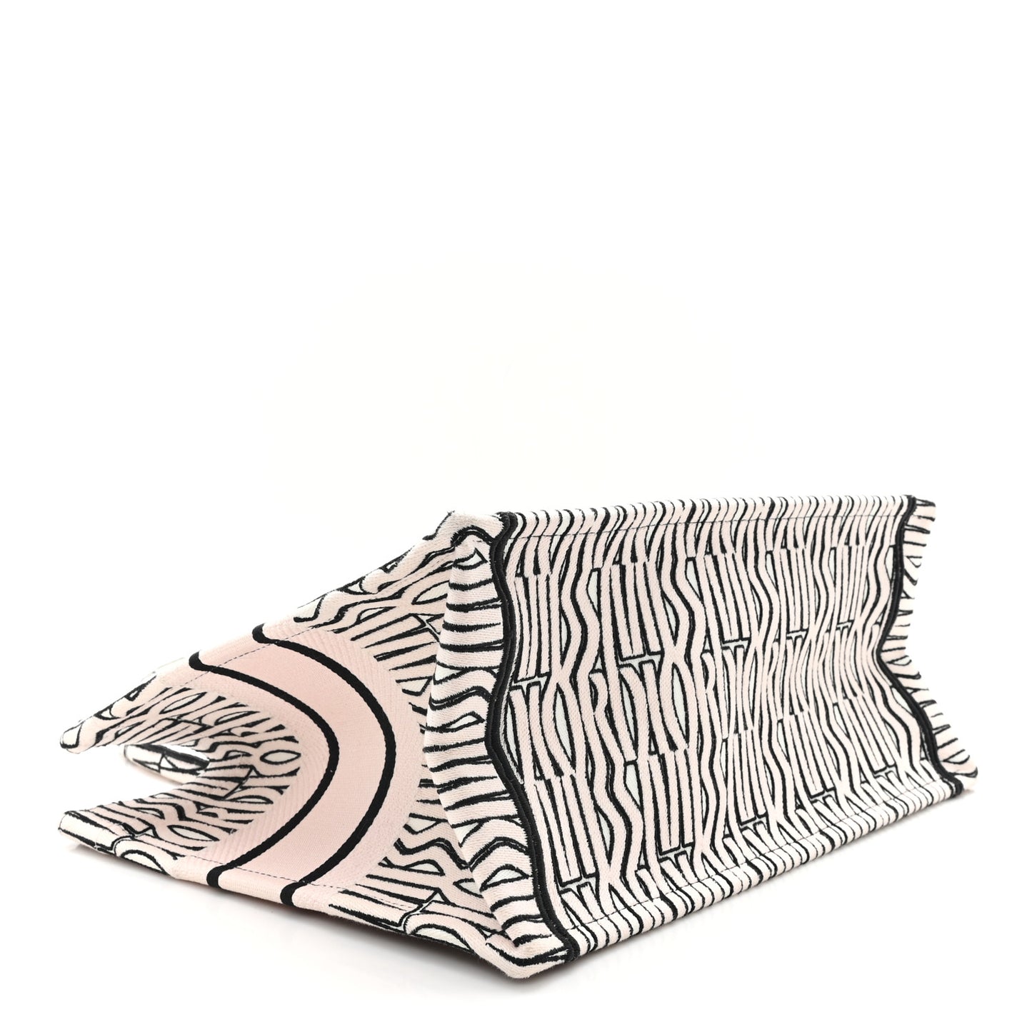 Canvas Embroidered Medium Miss Dior Graffiti Book Tote Pink