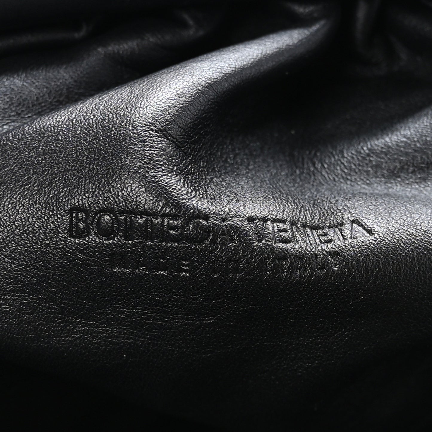 Smooth Butter Calf The Pouch Oversized Clutch Black