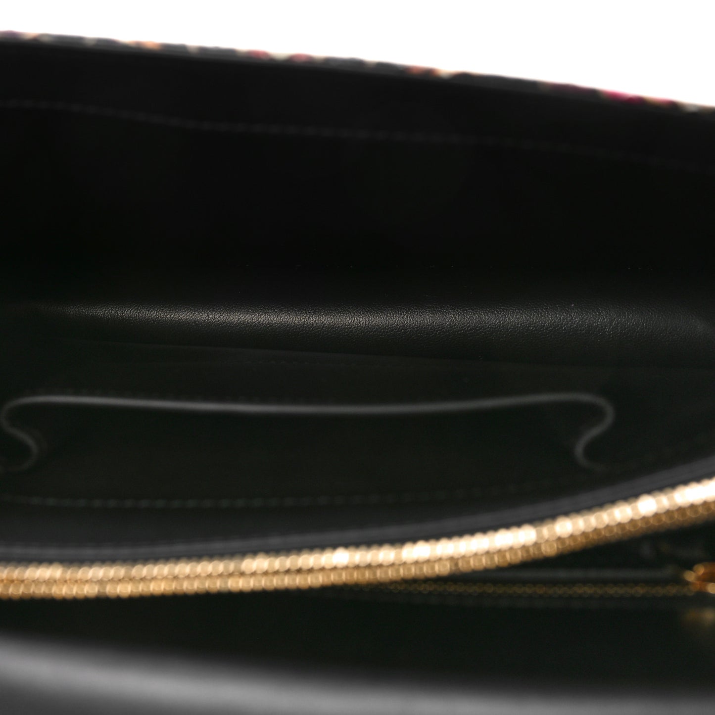 Elaphe Serpenti Forever Crossbody Bag Black Multicolor