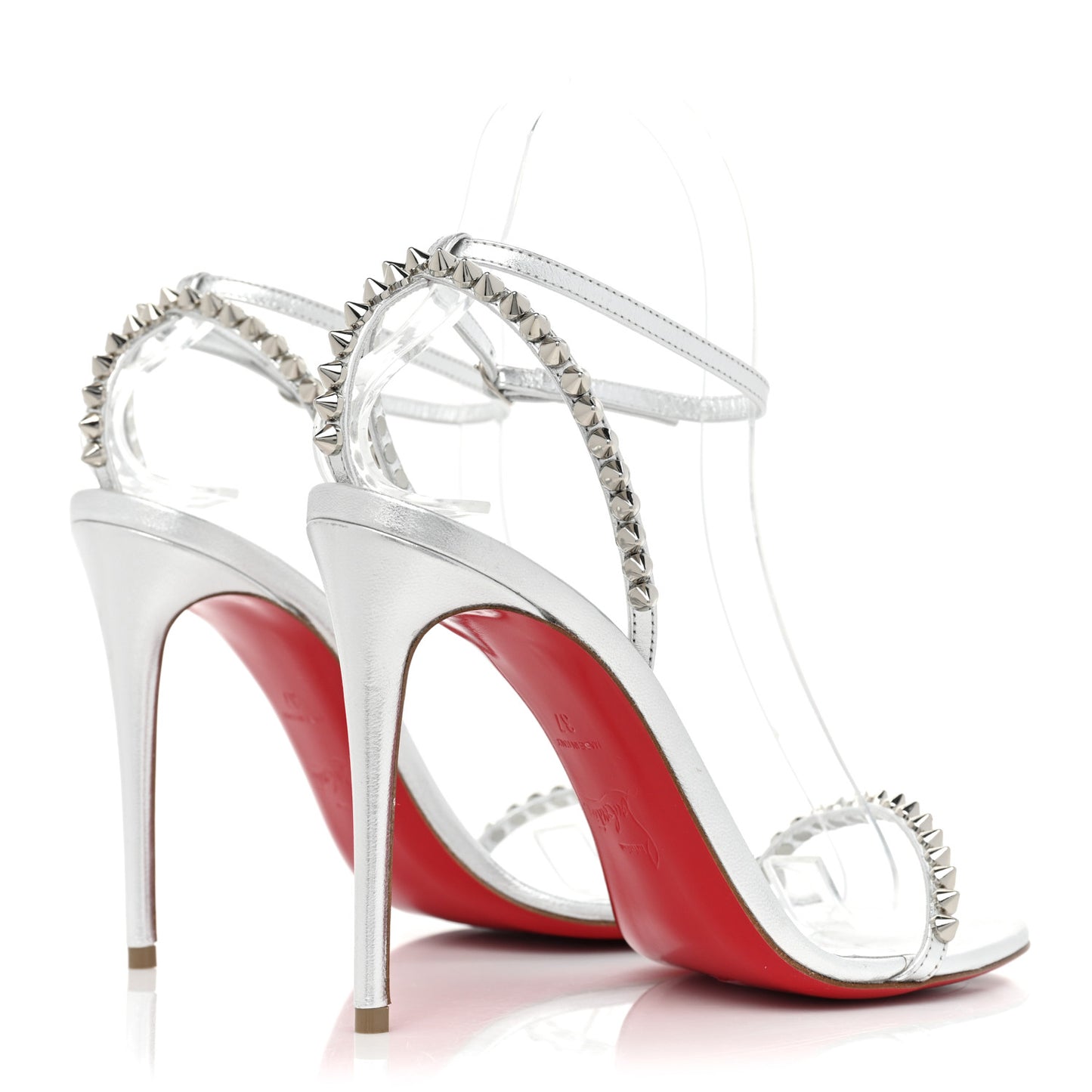 Nappa So Me 100 Sandals 37 Silver